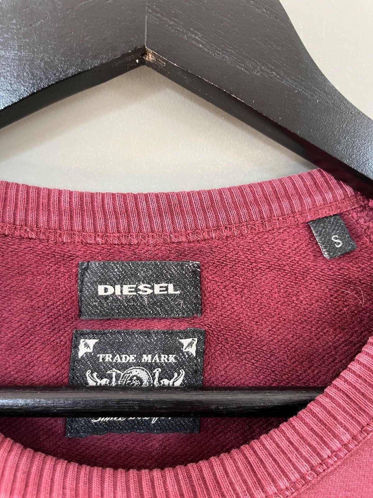 Diesel Diesel Vintage Cherokee Punk Burgundy Sweatshirt Size US S / EU 44-46 / 1 - 4 Thumbnail