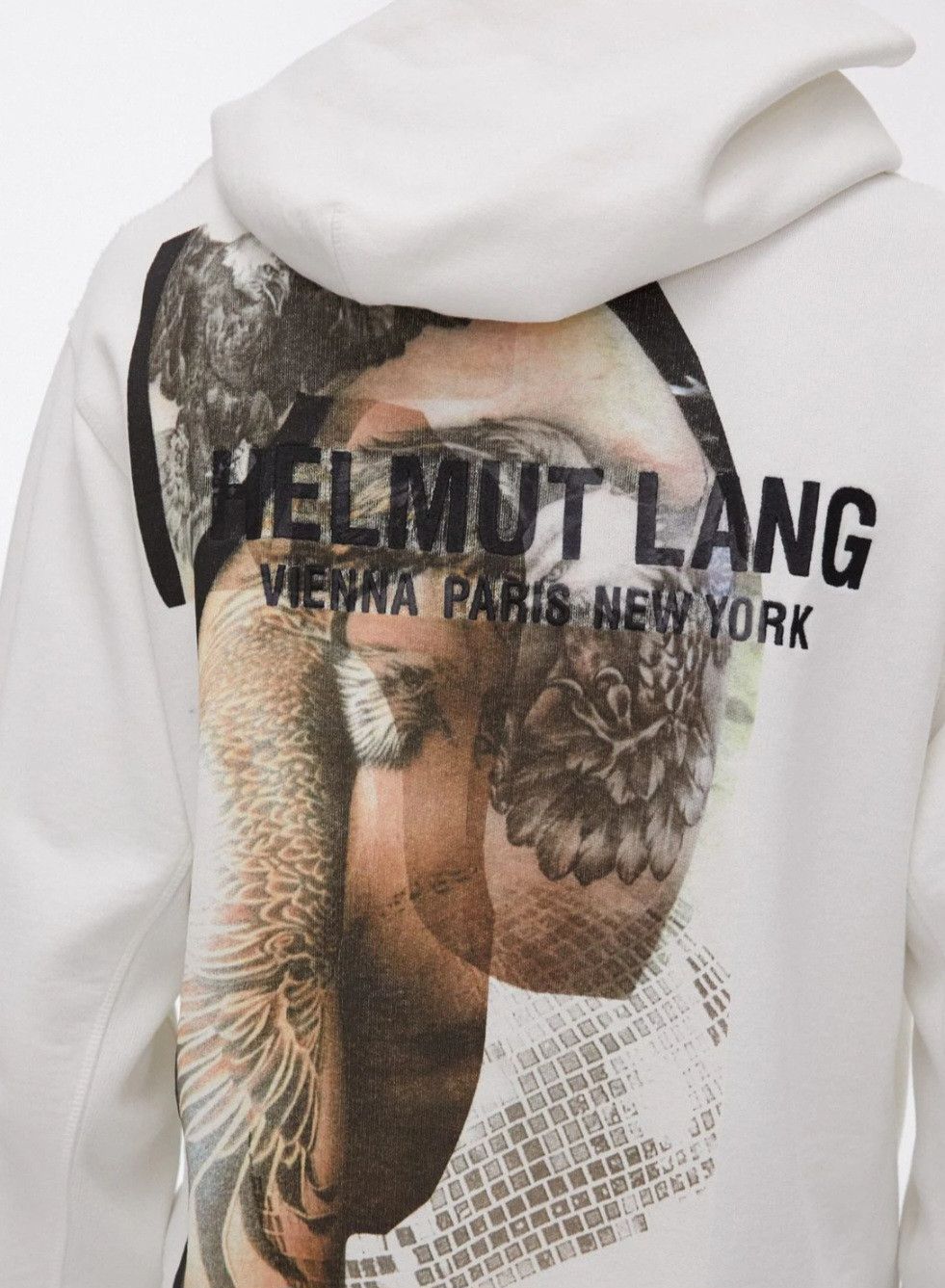 Helmut Lang Helmut Lang Eagle Hoodie Men's XL White Size US XL / EU 56 / 4 - 10 Thumbnail