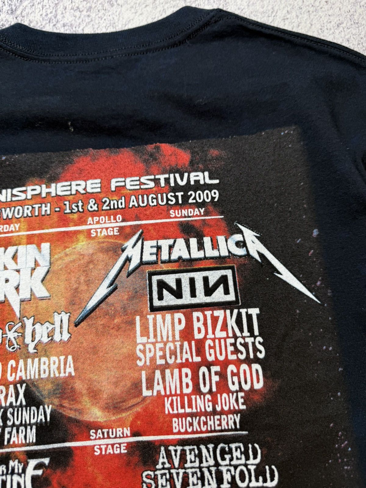 Vintage SONISPHERE 2009 METALLICA SLIPKNOT KORN VINTAGE GRAPHIC TEE Size US S / EU 44-46 / 1 - 21 Thumbnail