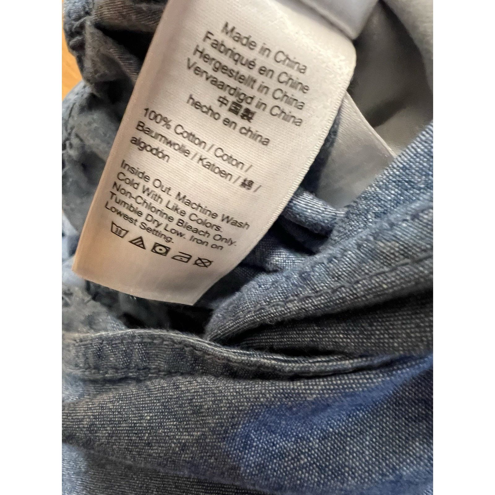 J.Crew J.Crew Ruffle Chambr Jumpsuit 2 Denim Cotton No Belt A003110 Size 26" / US 2 / IT 38 - 9 Thumbnail