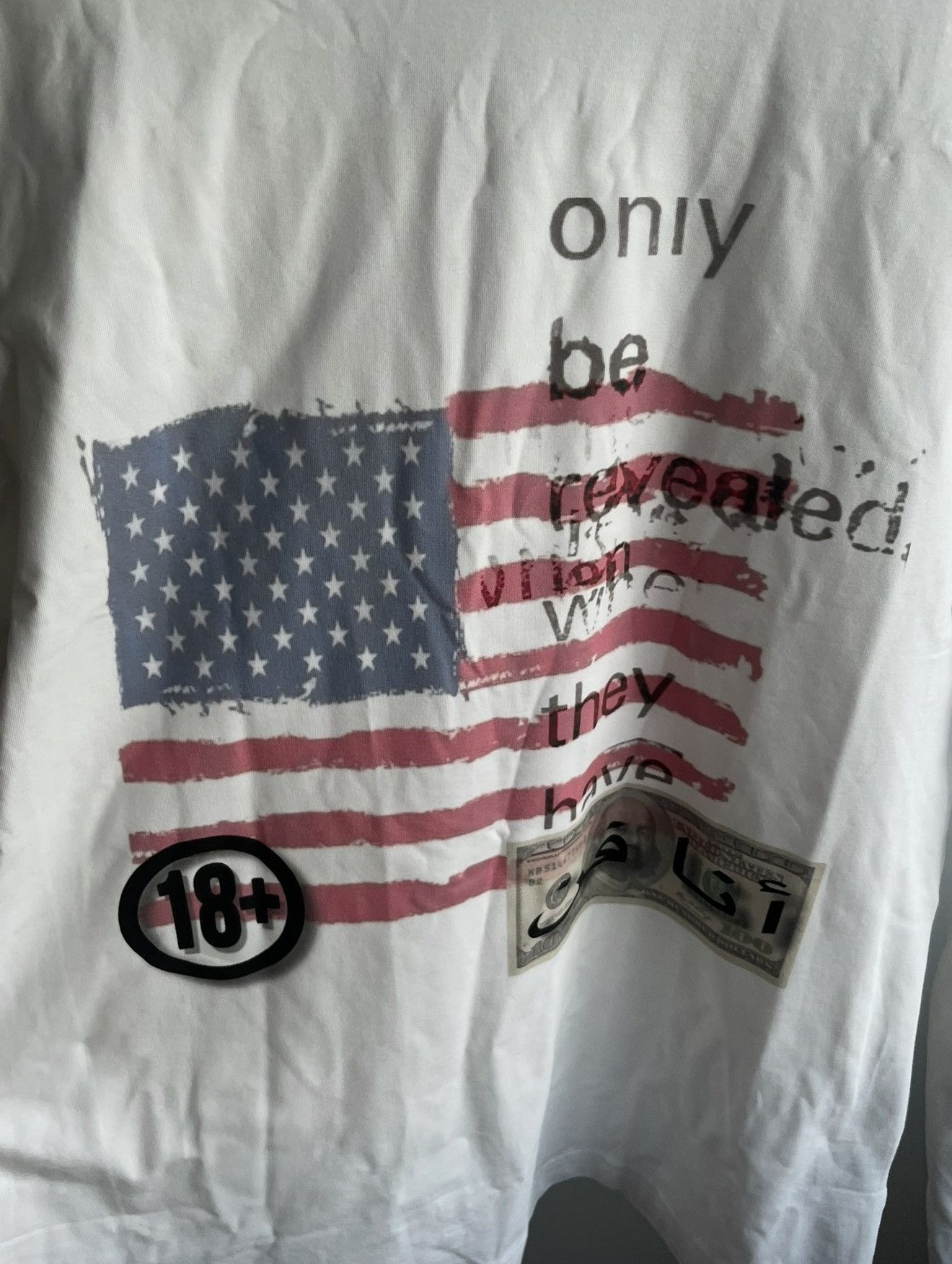 Other usa flag opium white longsleeve america archive streetwear Size US L / EU 52-54 / 3 - 3 Thumbnail