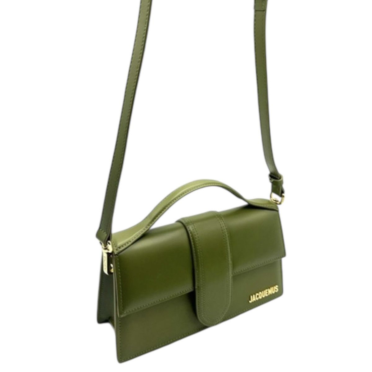 Jacquemus Jacquemus Le Grand Bamino in green leather Size ONE SIZE - 4 Thumbnail