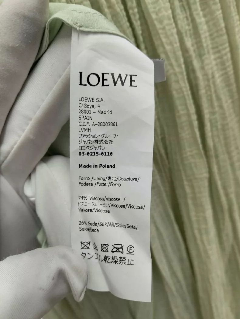 Loewe LOEWE Green dress, long skirt Size XXS / US 00 / IT 34 - 5 Thumbnail