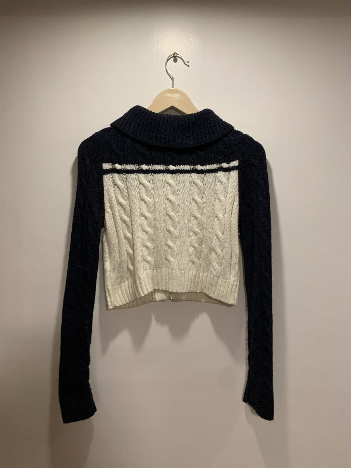 Miu Miu MIU MIU Cable-Knit Wool-Blend Zip Cardigan Size XS / US 0-2 / IT 36-38 - 11 Thumbnail