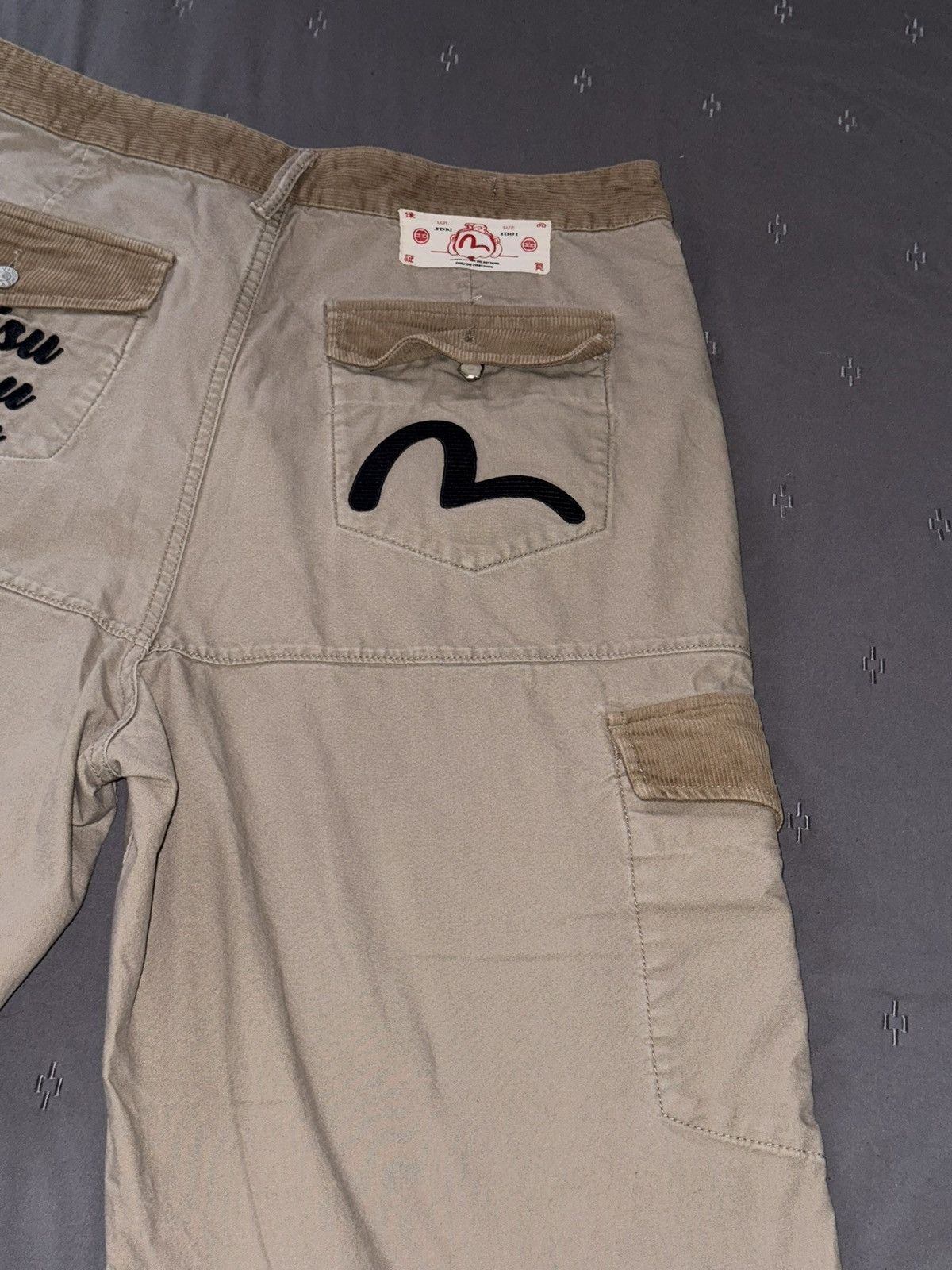 Evisu Evisu Cargo Half Corduroy Pants Size US 34 / EU 50 - 7 Thumbnail