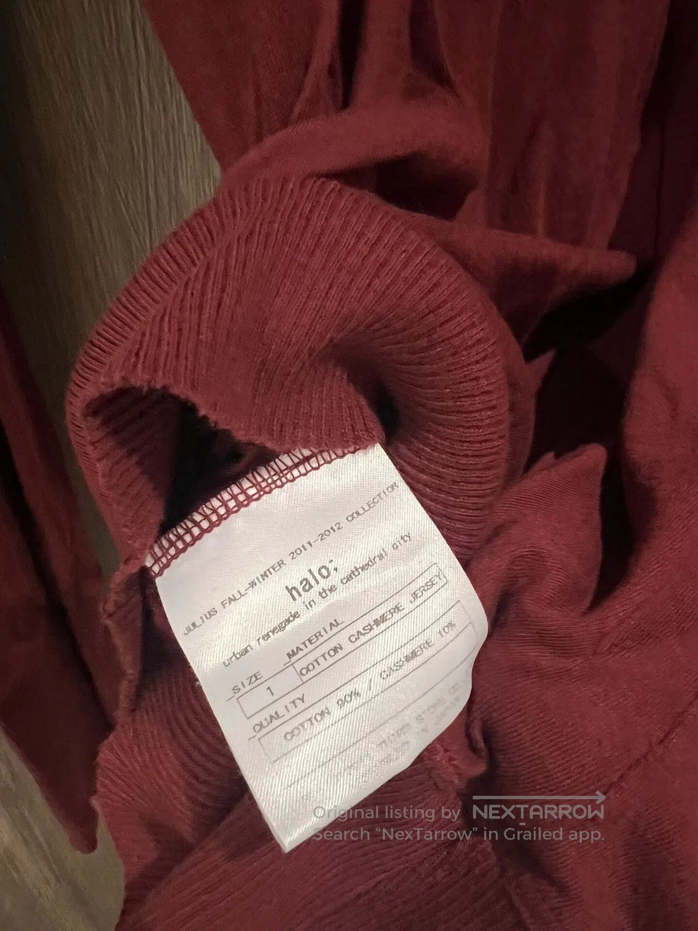 Julius Julius 7 Long Sleeve Red T-Shirt. Size US M / EU 48-50 / 2 - 6 Thumbnail