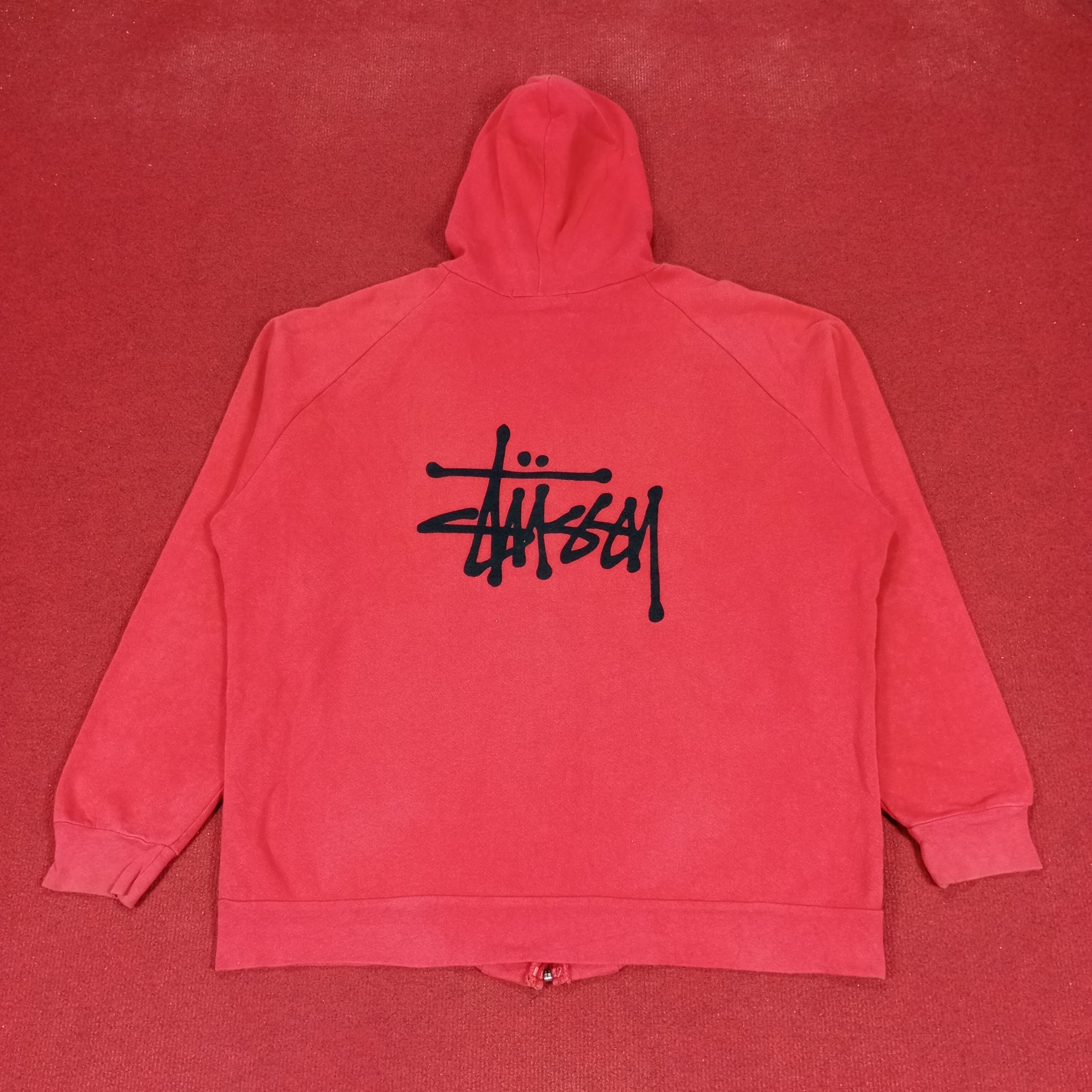 Stussy × Vintage Stussy Streetwear Skateboard Custom Art Zipper Hoodies Size US XL / EU 56 / 4 - 1 Thumbnail