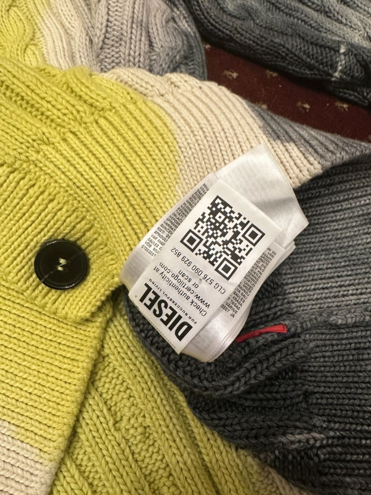 Diesel Diesel Multi Color Cardigan Size US M / EU 48-50 / 2 - 7 Thumbnail