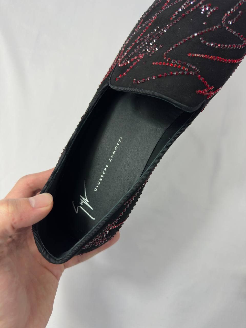 Giuseppe Zanotti Giuseppe Zanotti G-Glam Crystal Logo Loafer Size US 10 / EU 43 - 13 Thumbnail