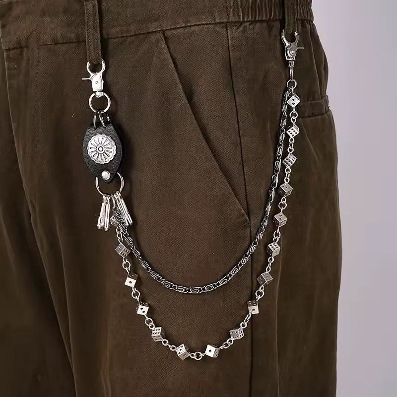 Japanese Brand Dice and Tribe Jean Motor Rock Wallet Chain Size ONE SIZE - 3 Thumbnail