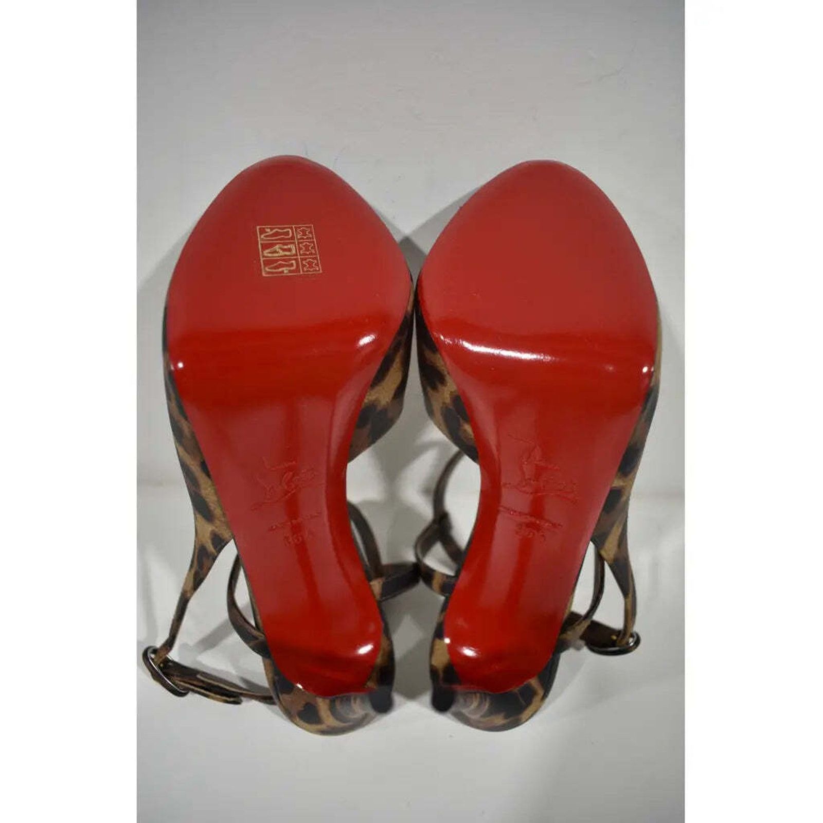 Christian Louboutin Jenlove Alta 120 Brown Strap Platform Sandal Heel Pump 36.5 Size US 6.5 / IT 36.5 - 12 Thumbnail
