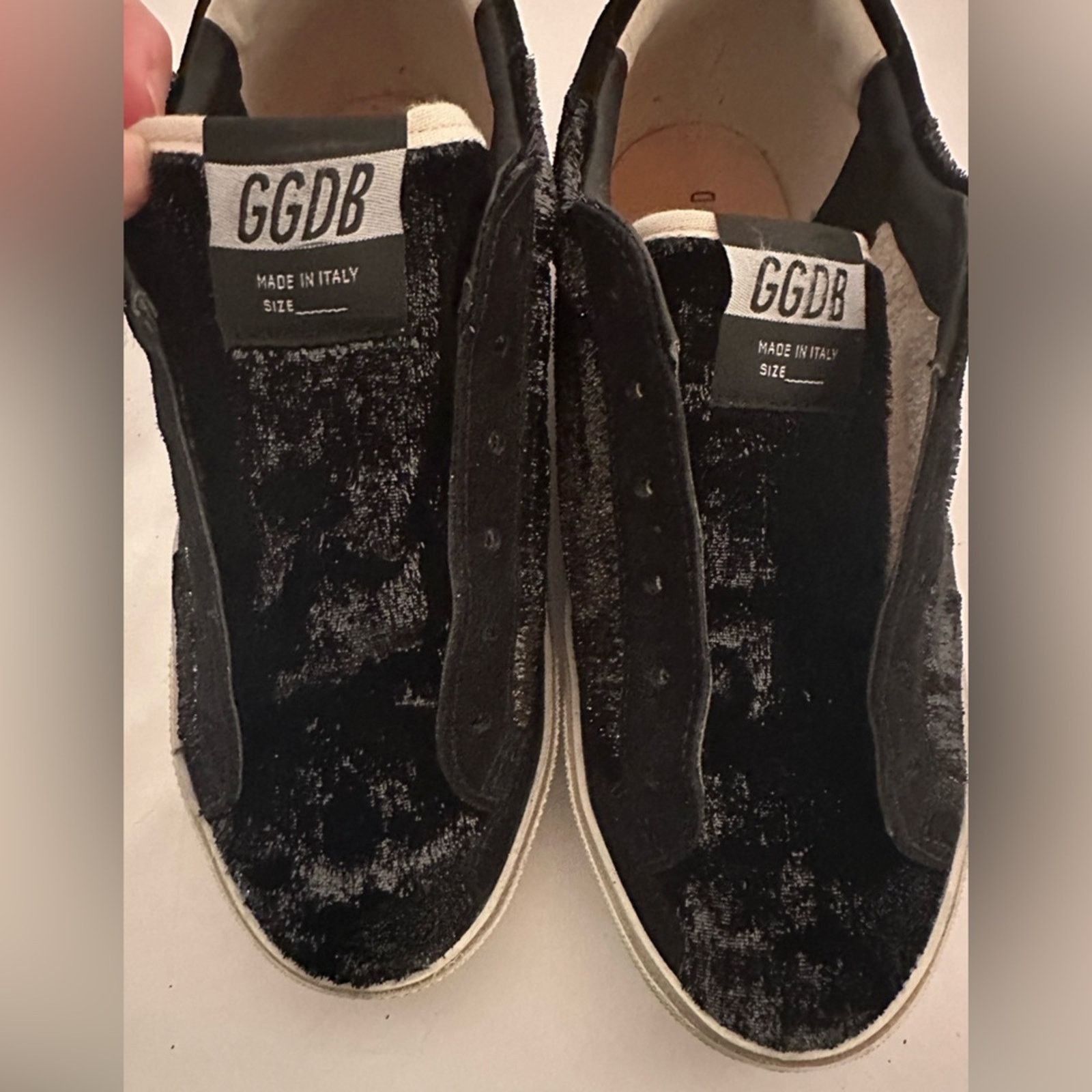 Golden Goose authentic Super Star Sneakers EU 38 US 8 black suede star Size US 8 / IT 38 - 10 Thumbnail