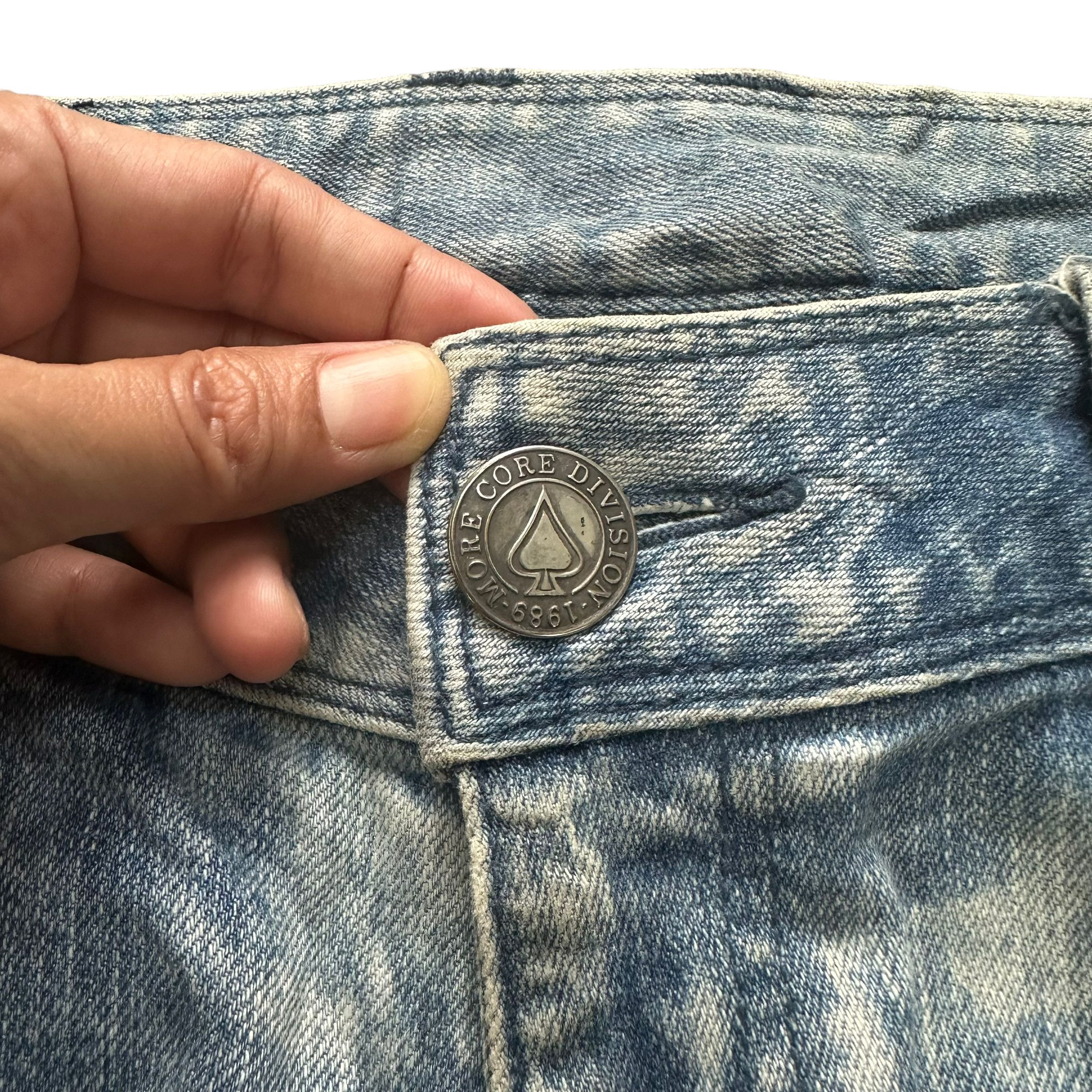 Japanese Brand MORE CORE DIVISION M.C.D WASHED DENIM PANTS #8508-012 Size US 37 - 5 Thumbnail