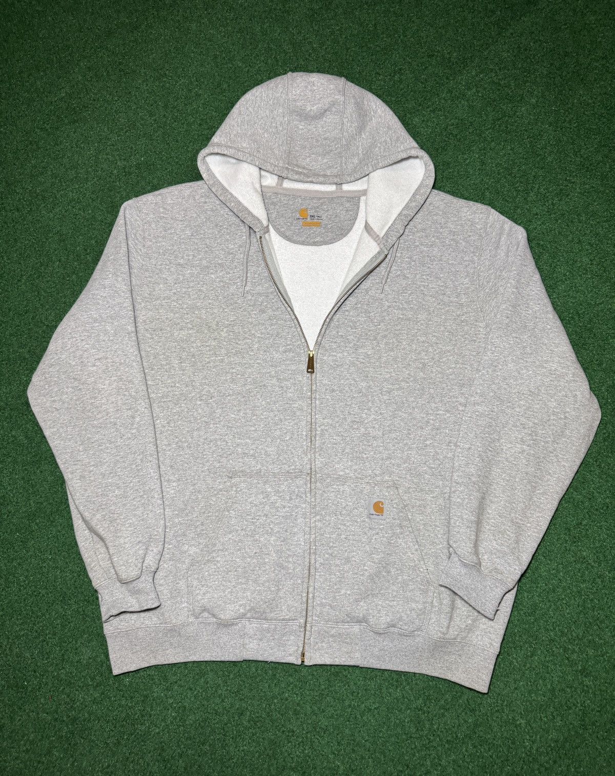 Carhartt Y2K Carhartt Workwear Full Zip 2XL Gray Hoodie Sweatshirt Size US XXL / EU 58 / 5 - 1 Thumbnail