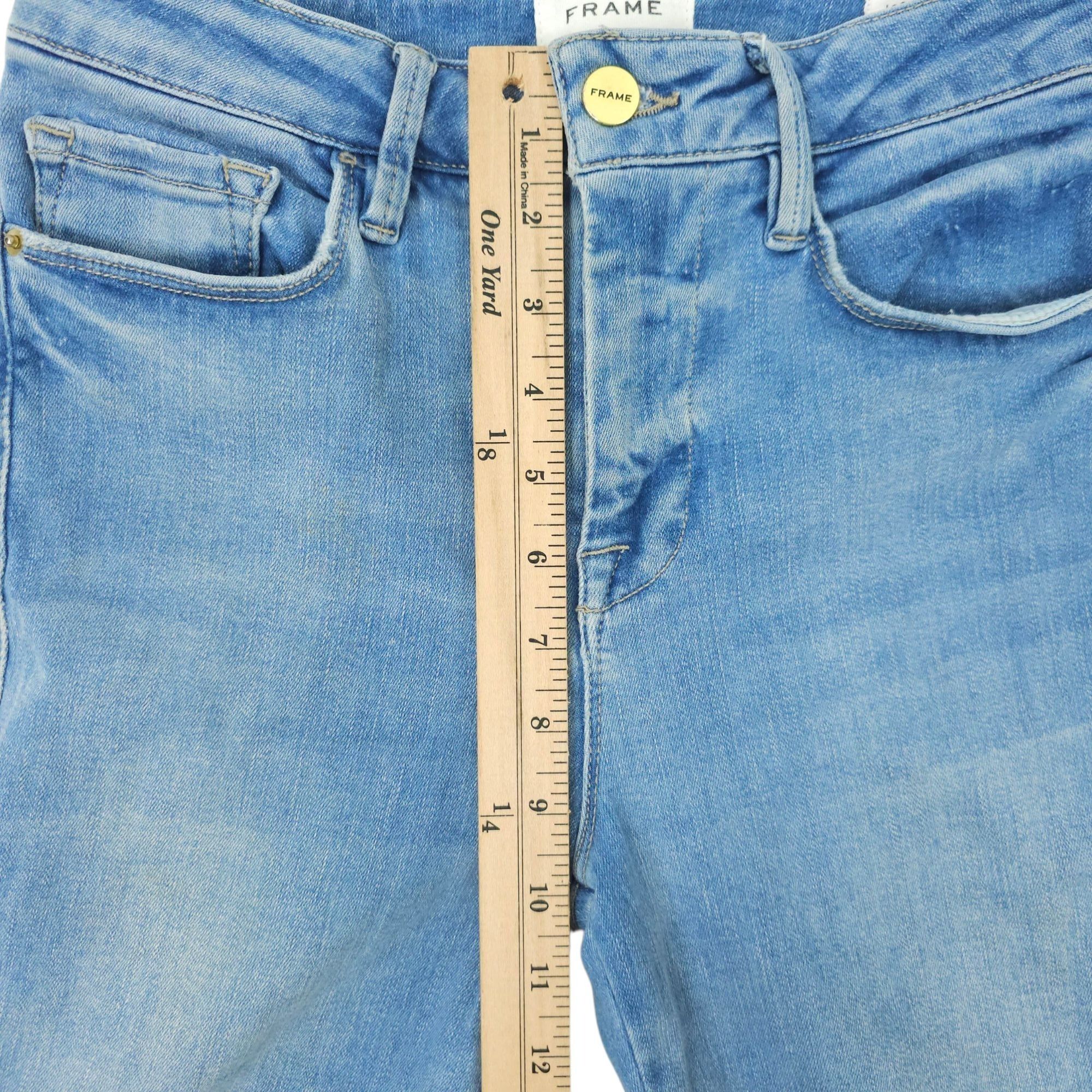 Frame Frame Le One Crop Mini Boot Jeans Womens Size 1 Boot Cut Size 26" / US 2 / IT 38 - 4 Thumbnail