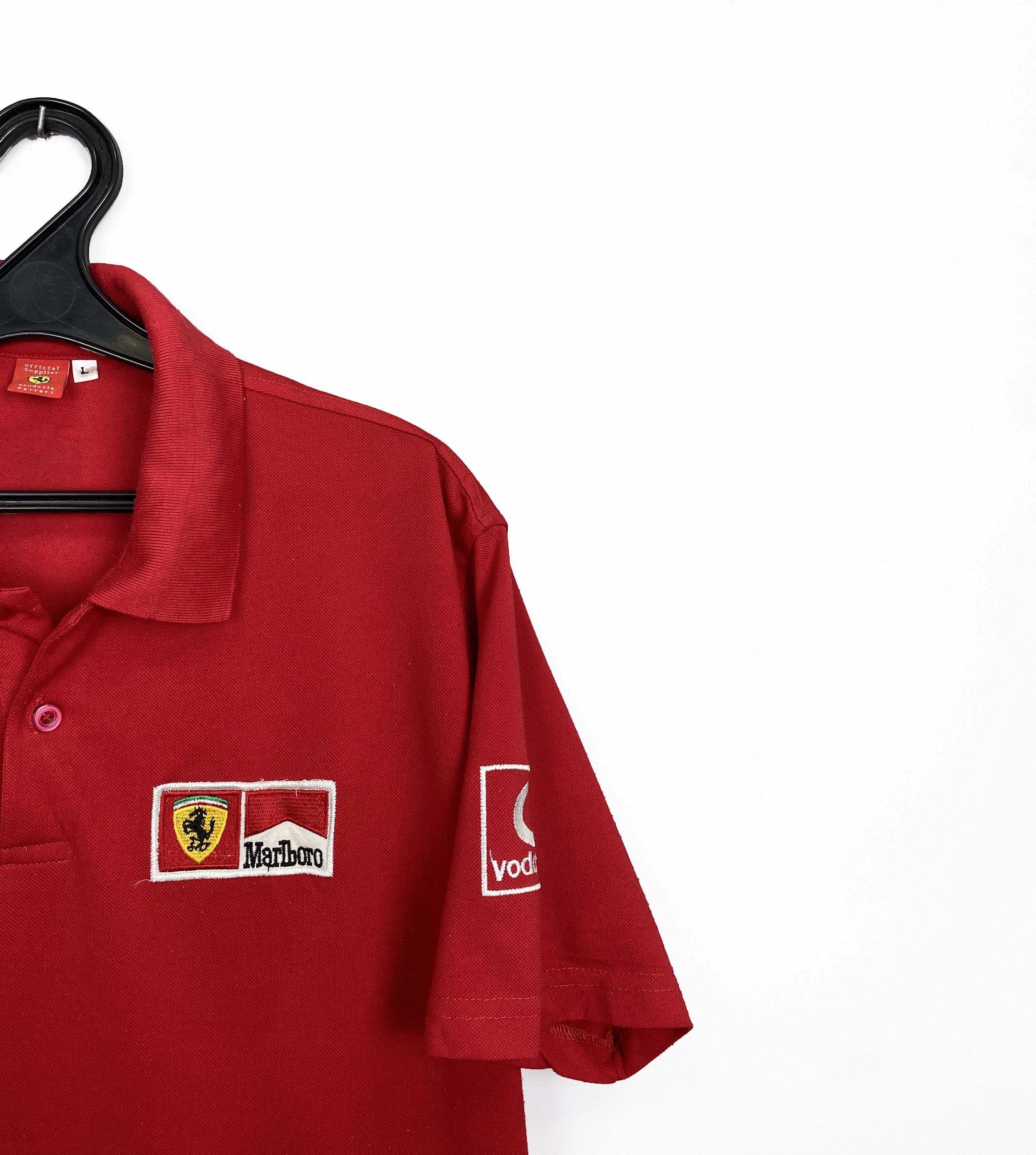 Ferrari × Formula 1 Vintage FERRARI Marlboro F1 Formula 1 Racing Team Red Polo Size US L / EU 52-54 / 3 - 4 Thumbnail