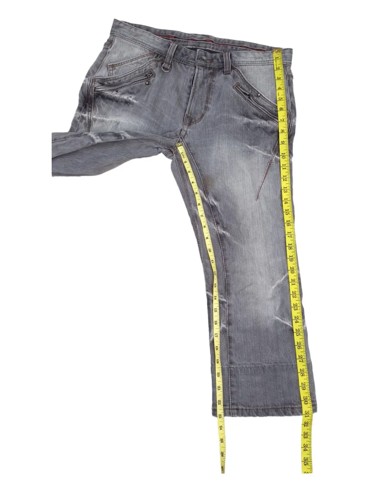Nicole Club Nicole Club For Men Camo Cuff Zip Pocket Denim Shorts Size US 32 / EU 48 - 21 Thumbnail