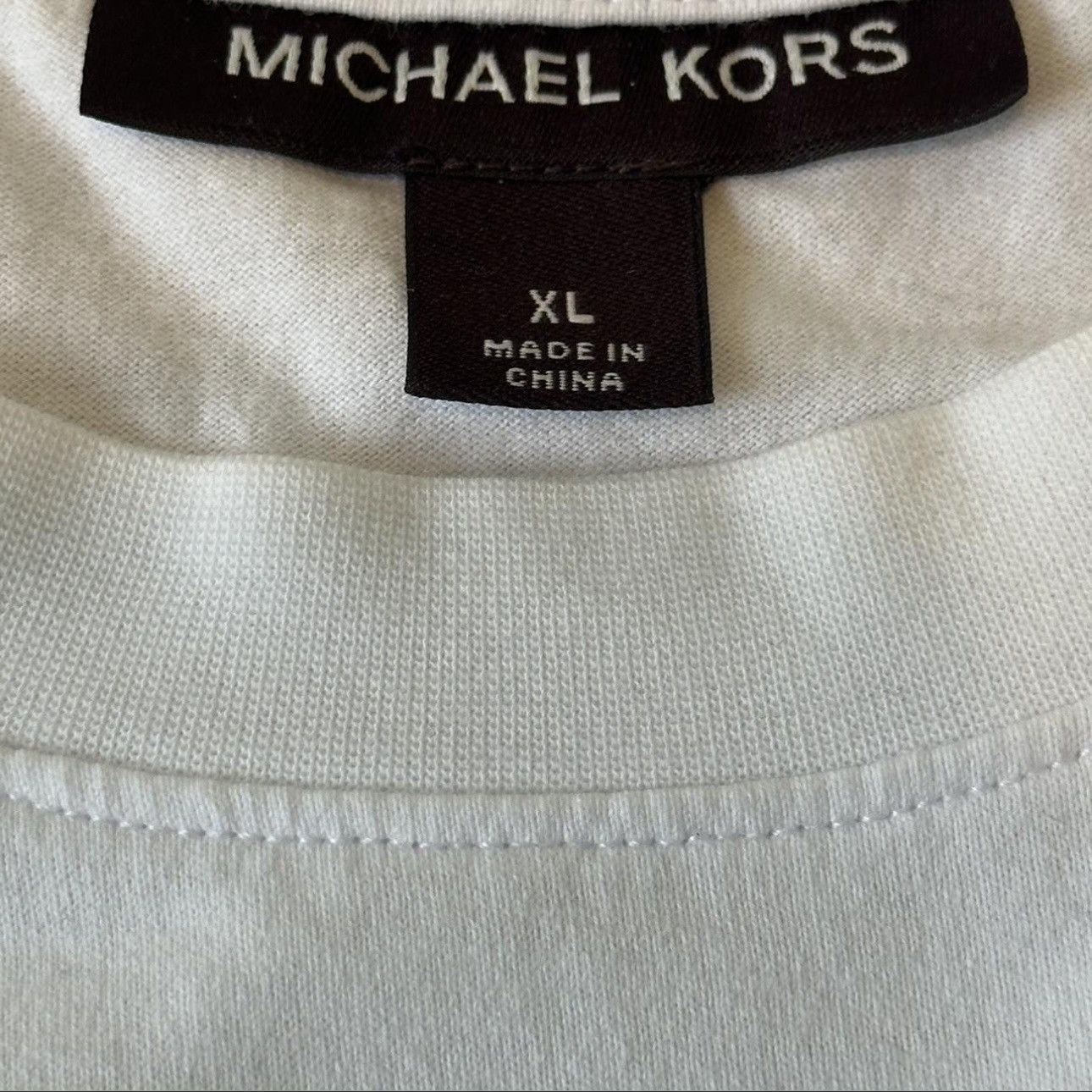 Michael Kors Michael Kors White T-Shirt Size US XL / EU 56 / 4 - 2 Thumbnail