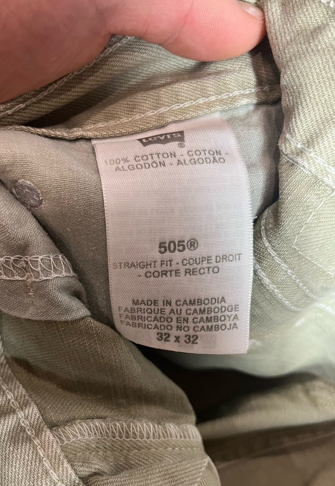 Levi's × Vintage Vintage Levi’s 505 Chino Pants Trousers Beige Size W32 L32 Size US 32 / EU 48 - 5 Thumbnail