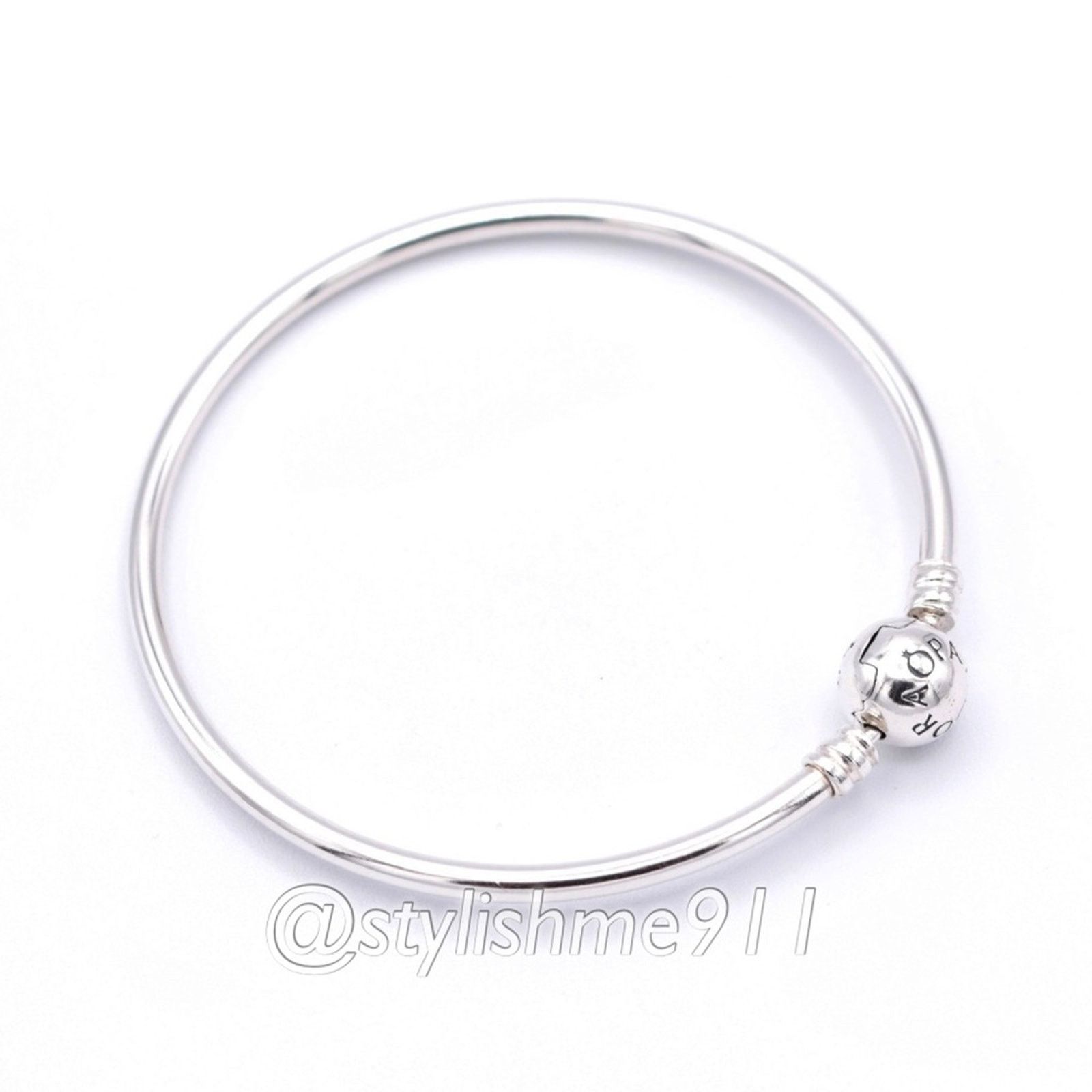 pandora Authentic PANDORA Bangle Bracelet with Pandora Clasp Size ONE SIZE - 2 Thumbnail