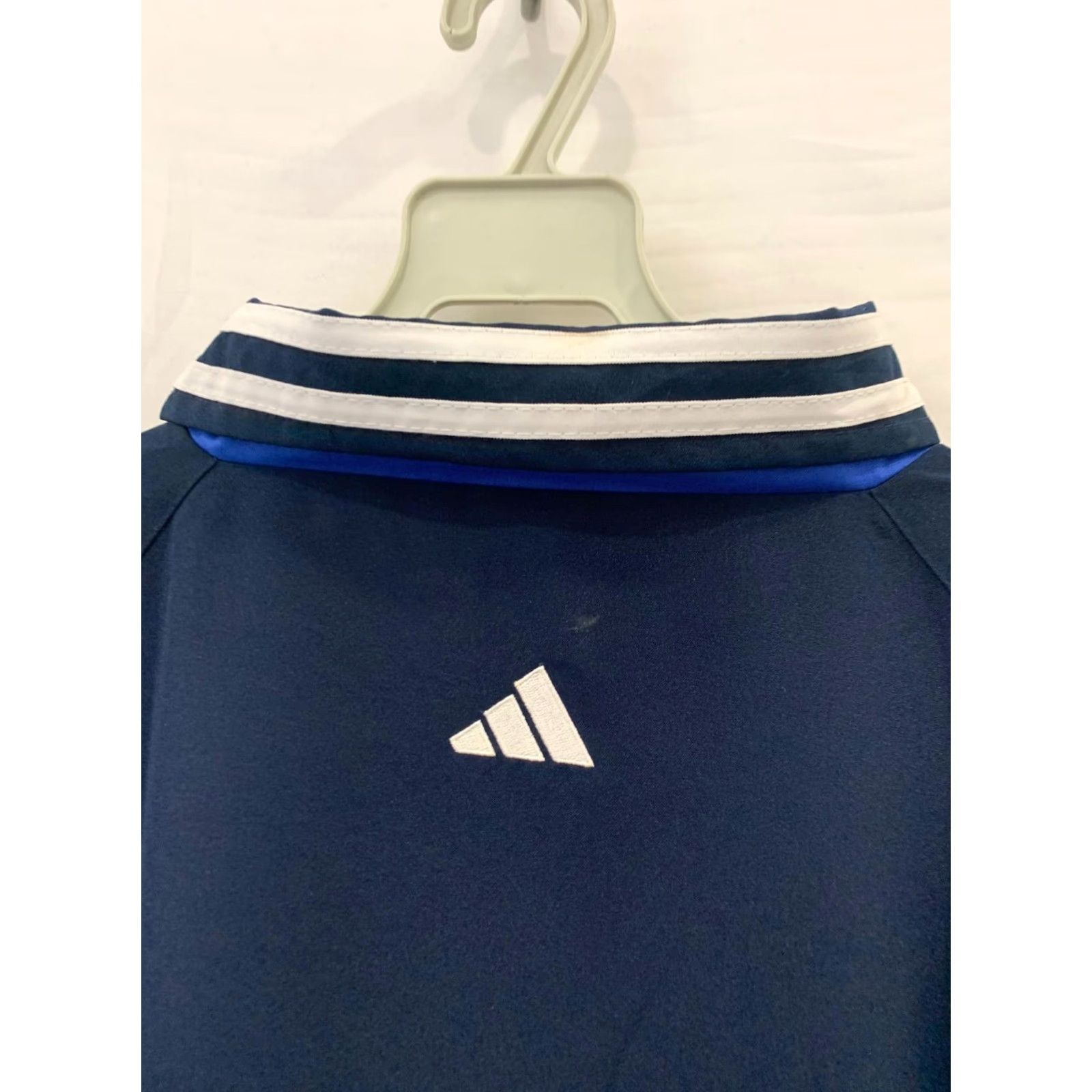 Adidas VINTAGE Adidas Track Jacket XL Navy Blue Royal 3-Stripe Full Zip 90s Adults 2XL Women/Men? Size US XXL / EU 58 / 5 - 5 Thumbnail