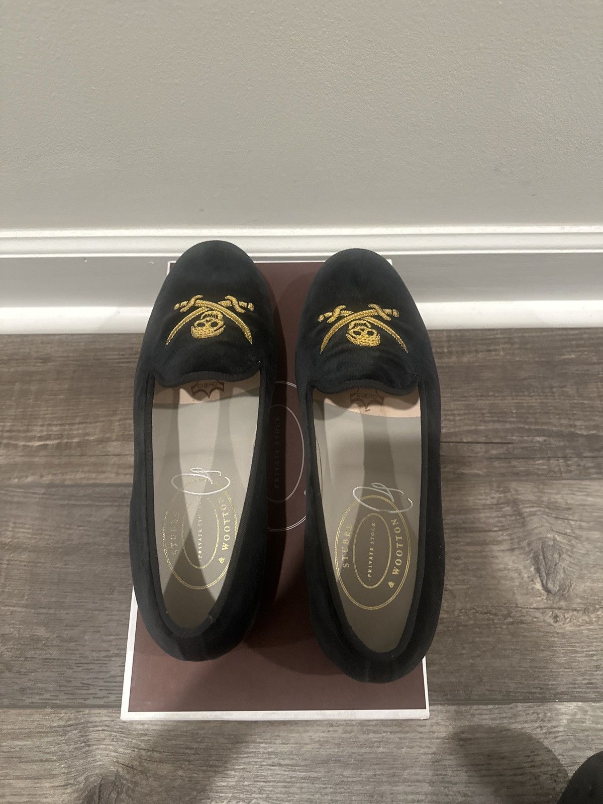 Stubbs & Wootton Sparrow Black Men Slipper Size US 11 / EU 44 - 5 Thumbnail