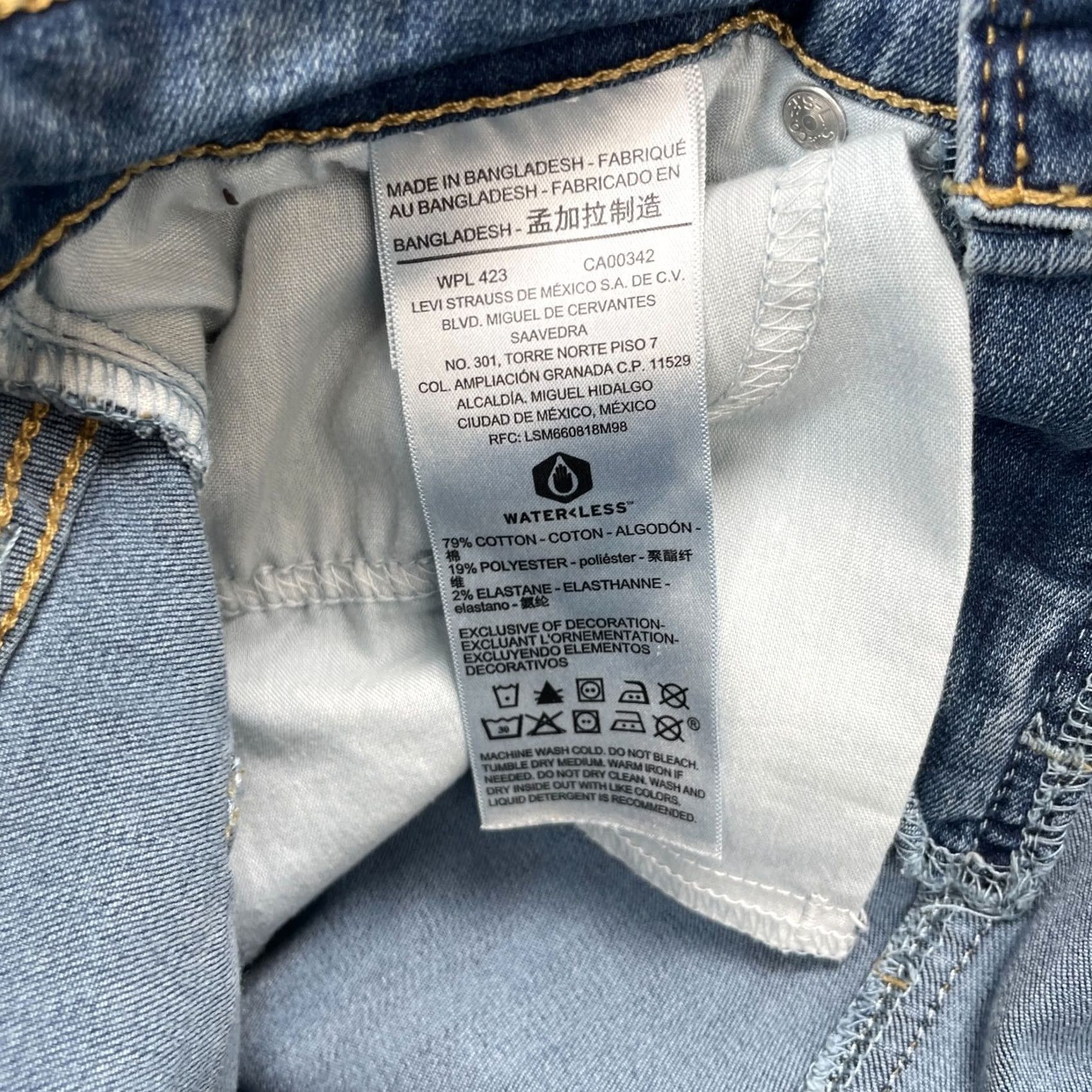 Levi's Levi's Jeans Womens 26x31 Denim Mid Rise Bootcut City Denizen by Levi's 5-Pocket Blue Cotton Polyester Spandex Regular Size 26 Womens Size 26" / US 2 / IT 38 - 4 Thumbnail