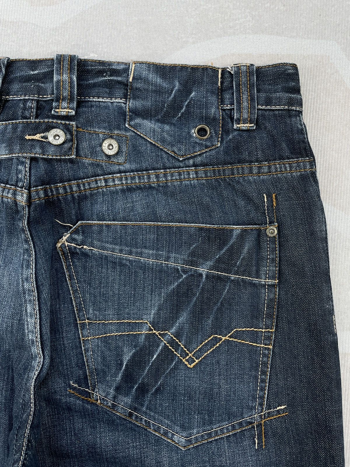 Le Grande Bleu (L.G.B.) Buckle Back Flare Jeans (P48) Size US 33 - 7 Thumbnail