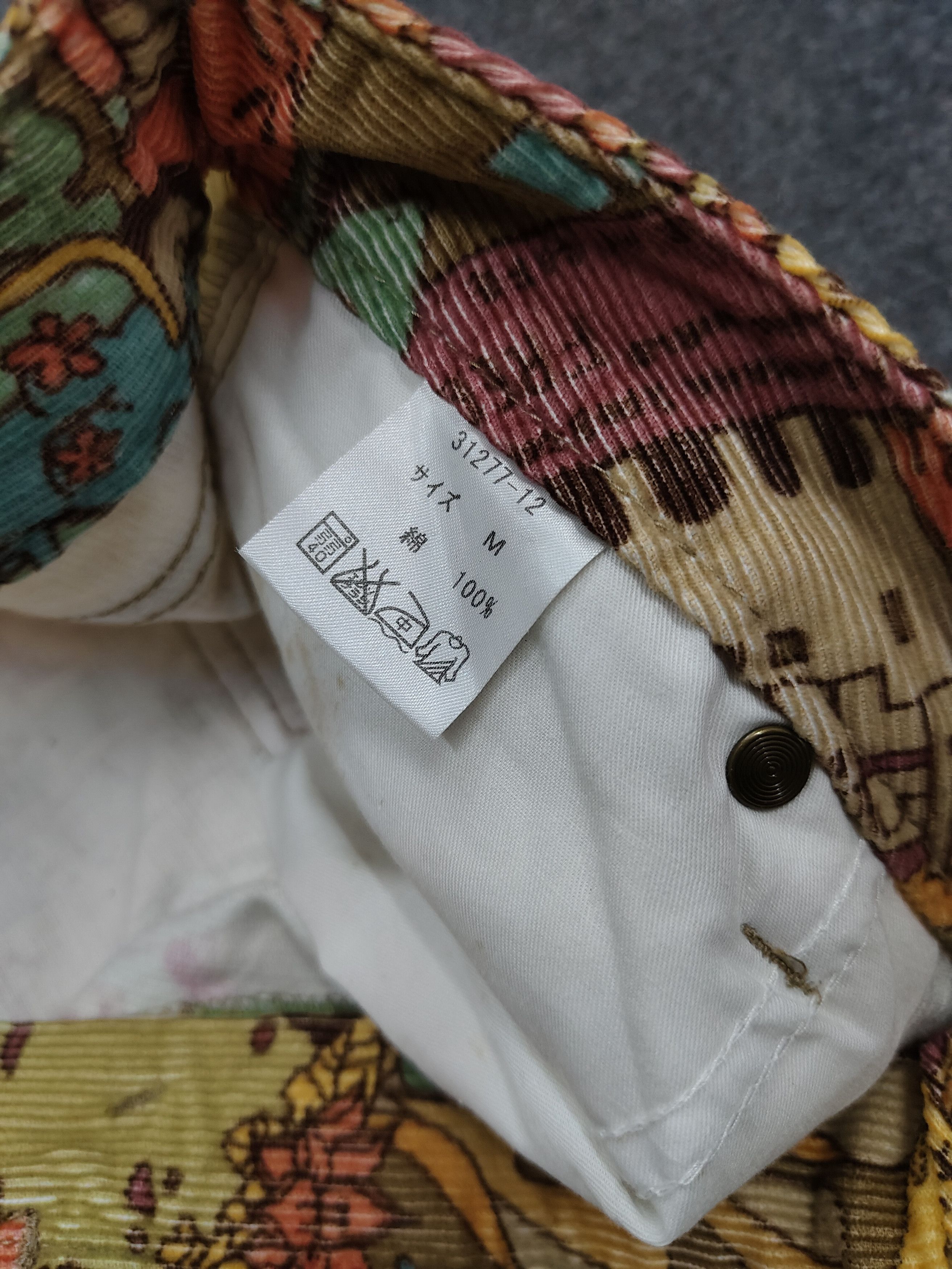 Japanese Brand 2000s MASH MANIA- Hippie Psychedelic Corduroy Flare Pants Size 28" / US 6 / IT 42 - 6 Thumbnail