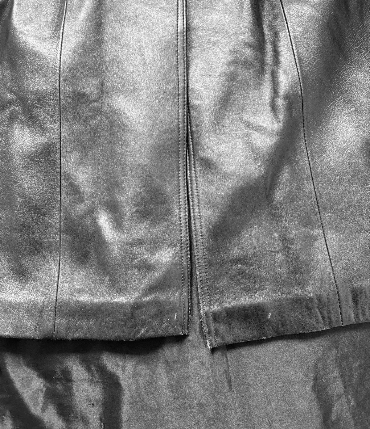 Vintage Iconic super long matrix leather coat Size L / US 10 / IT 46 - 6 Thumbnail