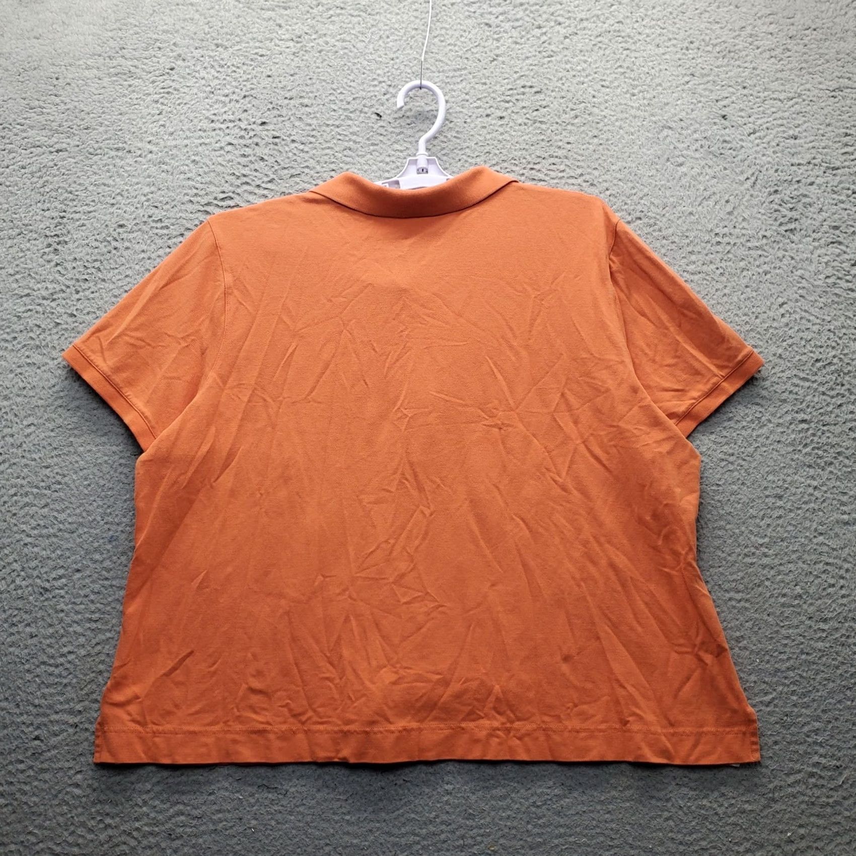 Talbots Talbots Polo Shirt Womens 3X Orange Stretch Short Sleeve Polo Shirt Womens 3X Orange Stretch Short Sleeve Embroidered Logo Size XXL / US 16-18 / IT 52-54 - 2 Thumbnail