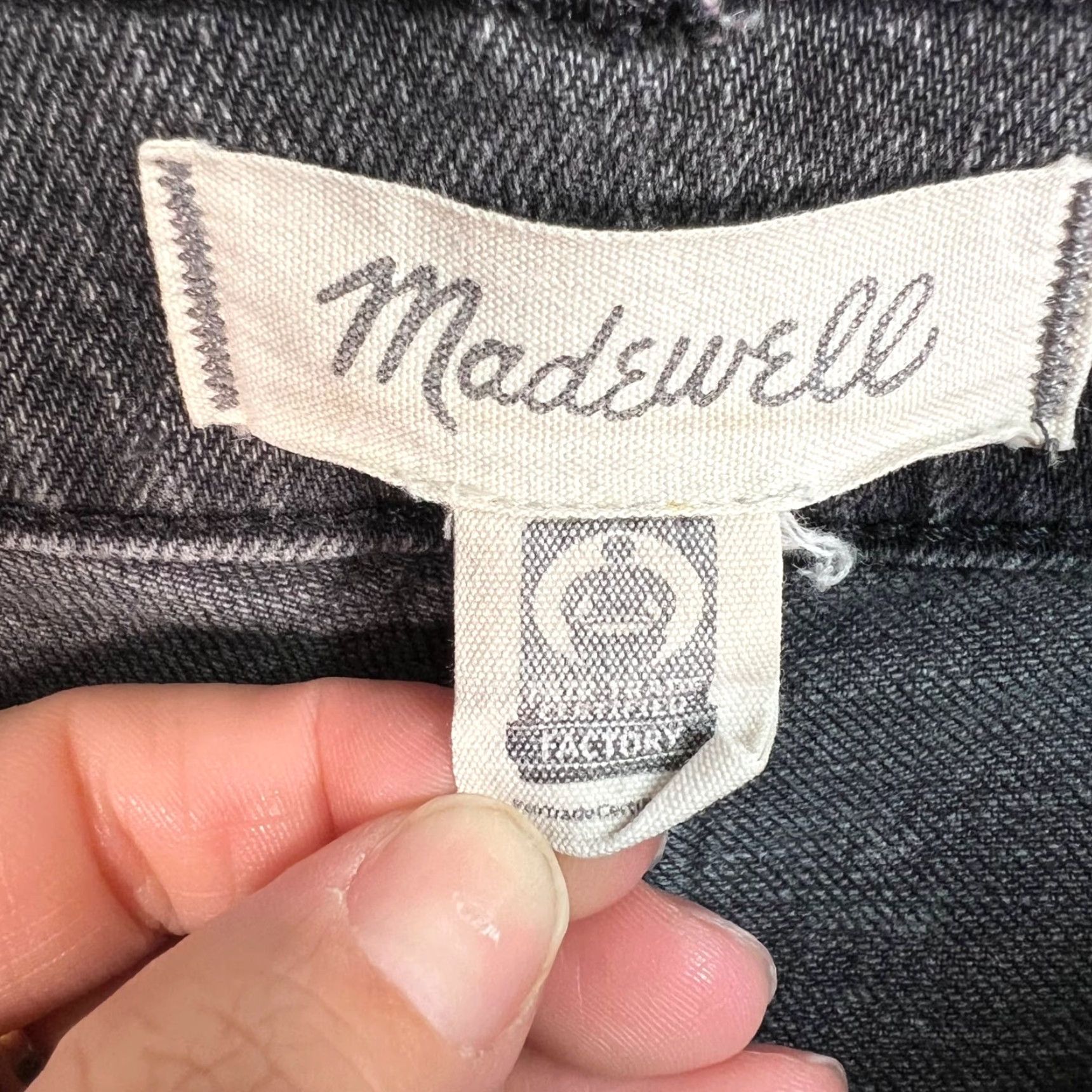 Madewell VINTAGE Madewell Womens Jeans The Perfect Gray High Rise Slim Fit Denim Size 25 Size 42" / US 20 - 3 Thumbnail