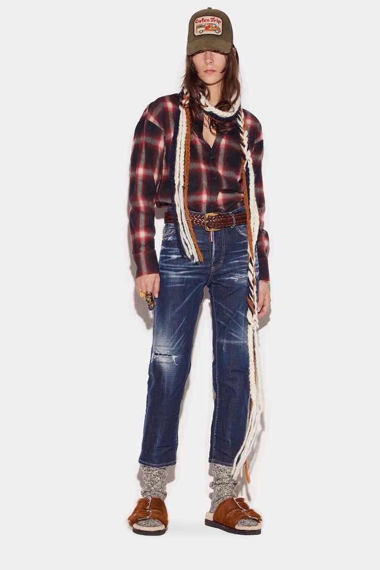 Dsquared2 🔥 DSQUARED2 DAISY EMBROIDERED JEANS Y2K COOL GUY VIBES Size US 34 / EU 50 - 1 Thumbnail