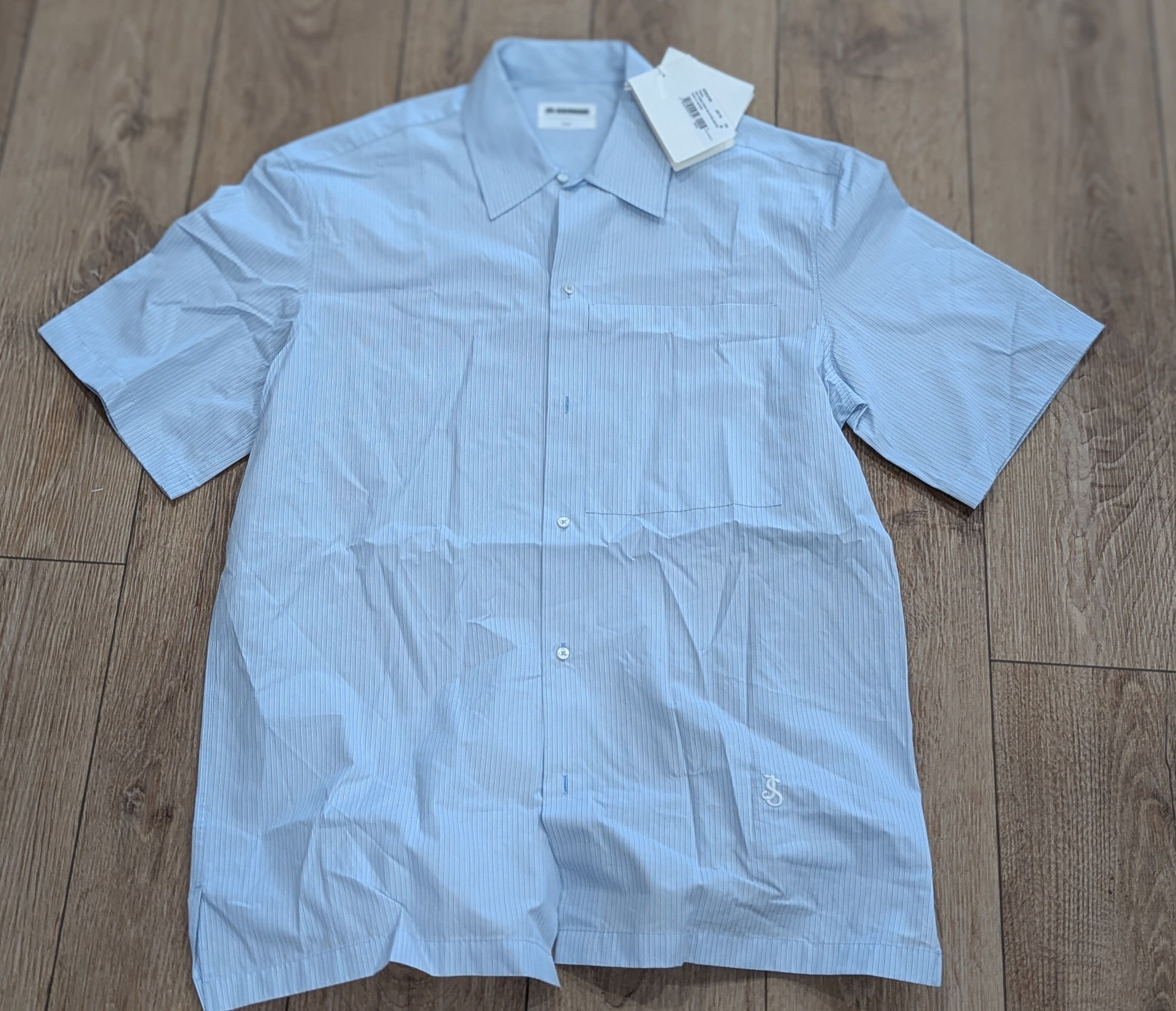 Jil Sander JIL SANDER Friday A.M Button Up Shirt Blue Fly 40 US Medium Size US M / EU 48-50 / 2 - 1 Thumbnail