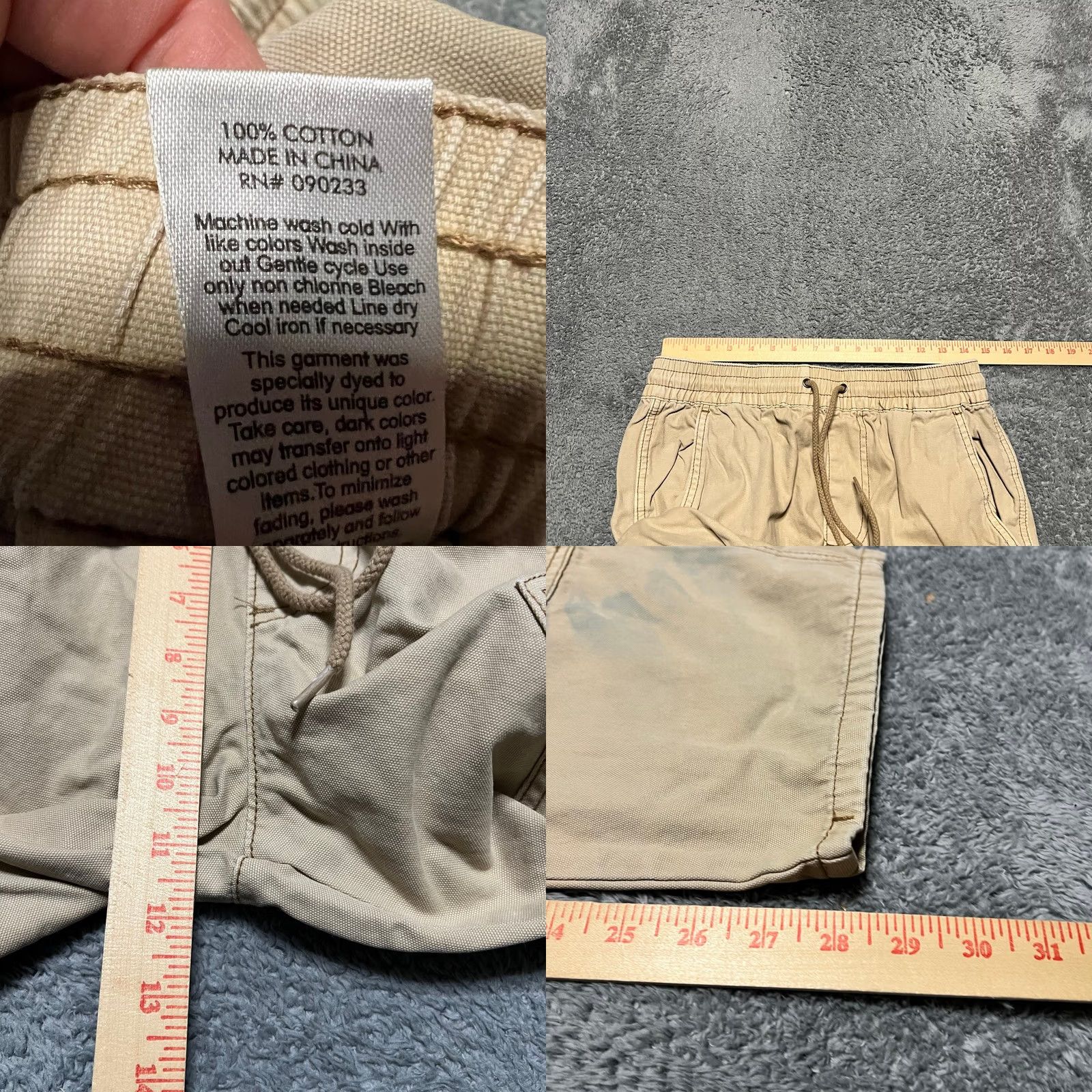 Pacsun Pacsun Pants Mens Small (29x29) Baggy Cargo Tan Beige Skater Flaw Staining Mens Regular Cargo Pants Beige Cream S 29x29 Size US 29 - 8 Thumbnail