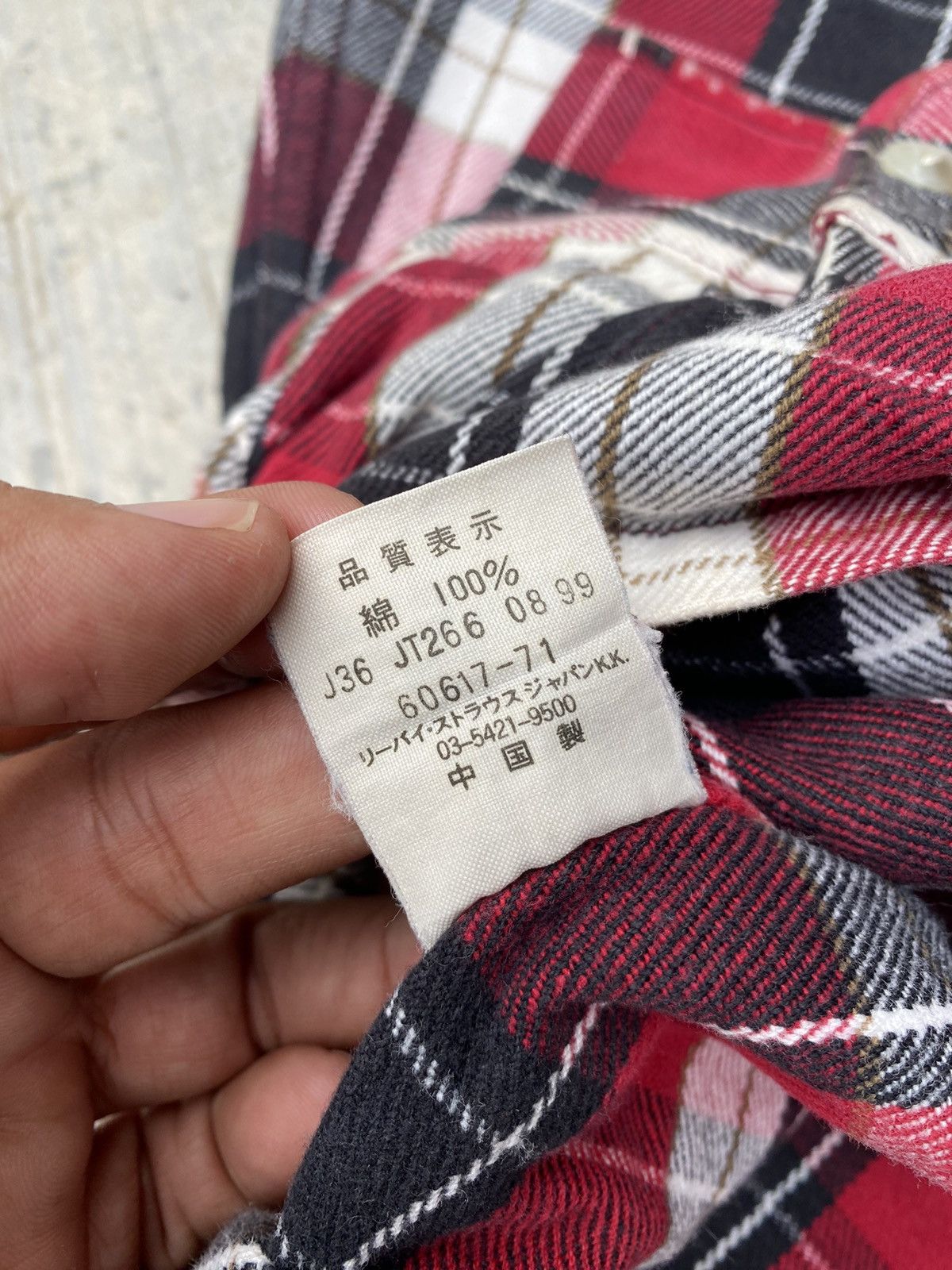 Levi's Distressed Levis orange tab checker plaid flannel Size US M / EU 48-50 / 2 - 8 Thumbnail