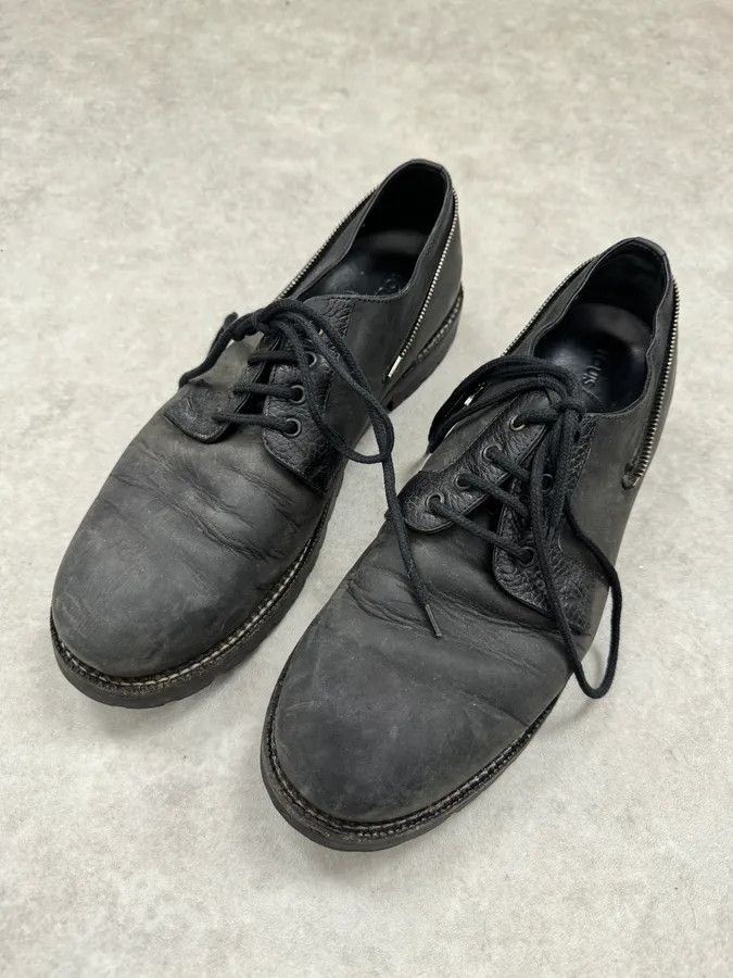 Louis Vuitton Louis Vuitton Lace-Up Detachable Black Eroded Leather Boots Size US 9 / EU 42 - 6 Thumbnail