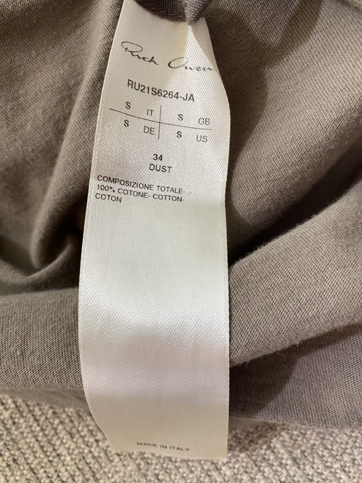 Rick Owens SS21 Long Level Tee Size US S / EU 44-46 / 1 - 8 Thumbnail
