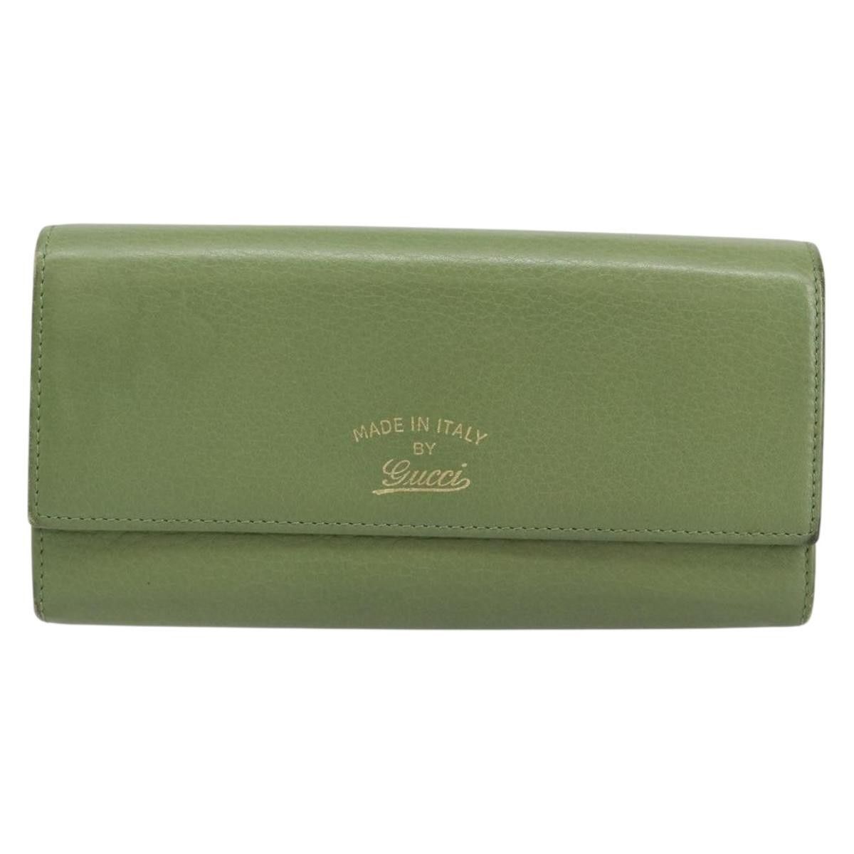 Gucci Gucci Logo Embossed Continental Wallet Leather Size ONE SIZE - 1 Thumbnail