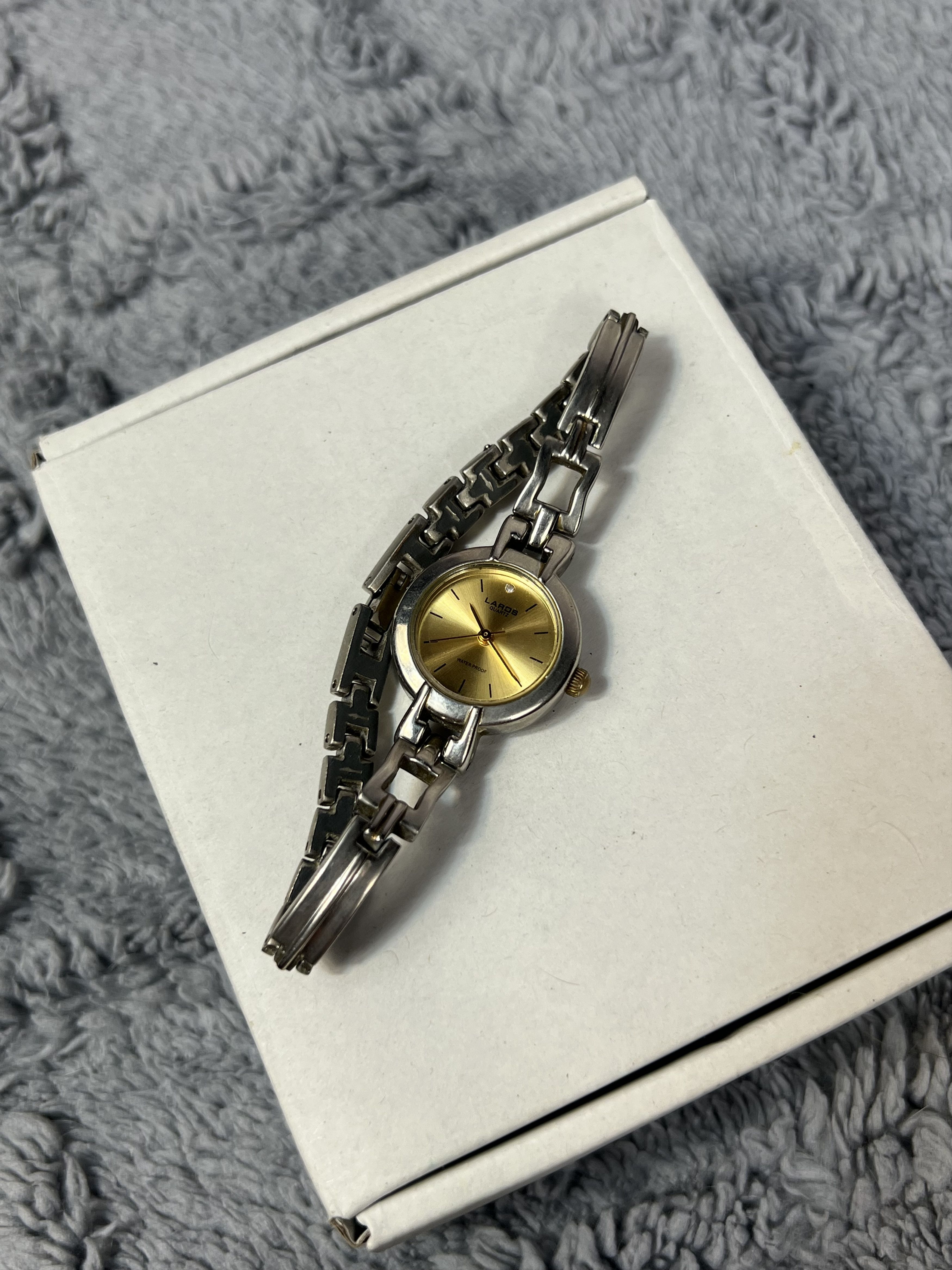 Vintage Futuristic Vintage Laros Japanese Style Chain Bracelet Watch Size ONE SIZE - 3 Thumbnail
