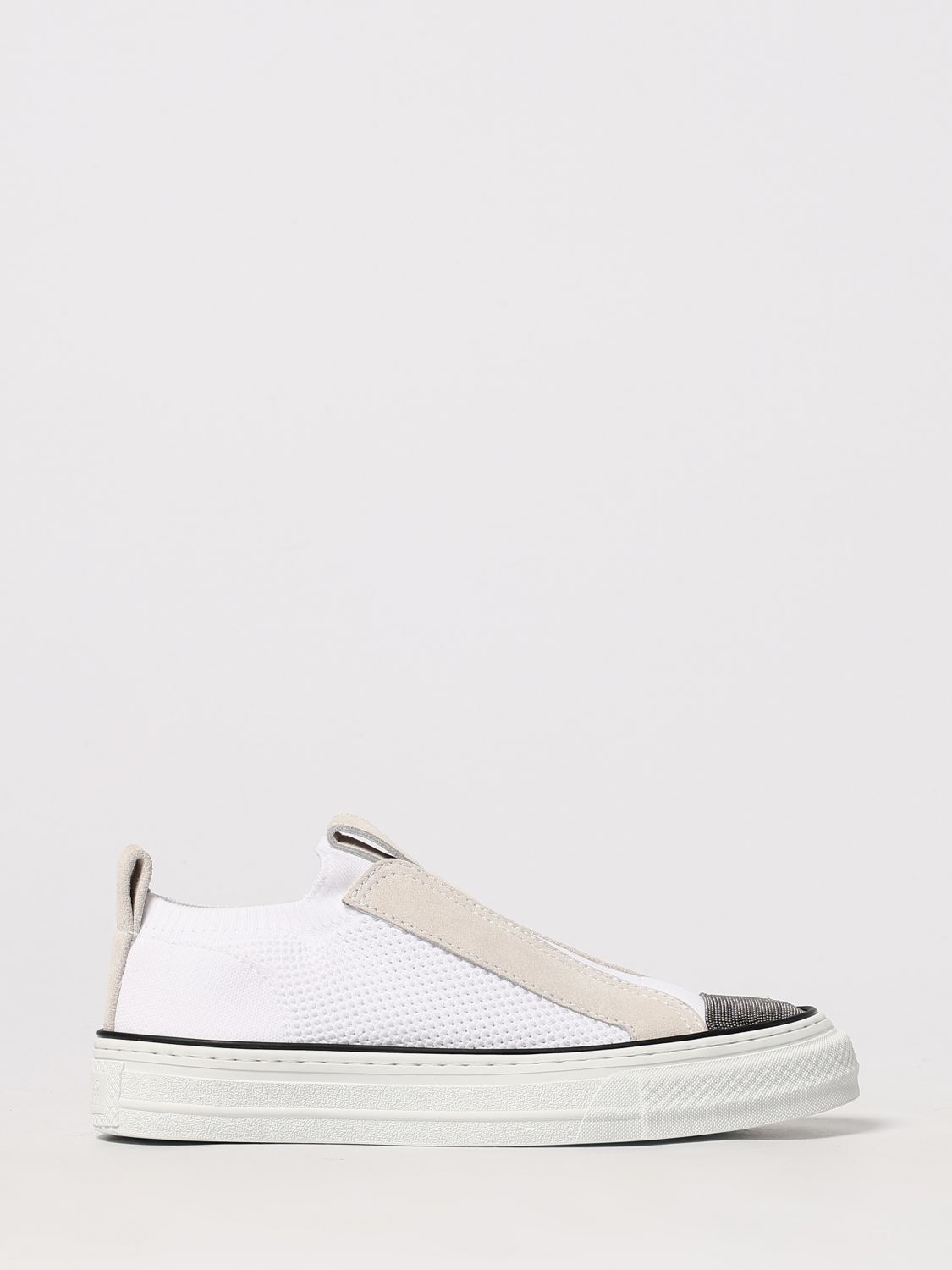Brunello Cucinelli Brunello Cucinelli Sneakers Woman White Size US 5 / IT 35 - 1 Thumbnail