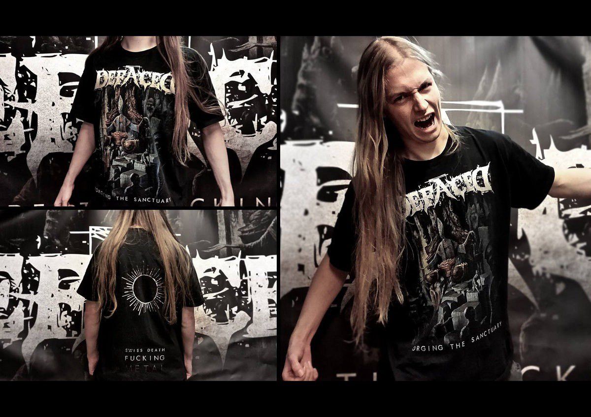 Band Tees Vintage Defaced Forging the Sanctuary Brutal Death Metal Tee Size US M / EU 48-50 / 2 - 2 Thumbnail
