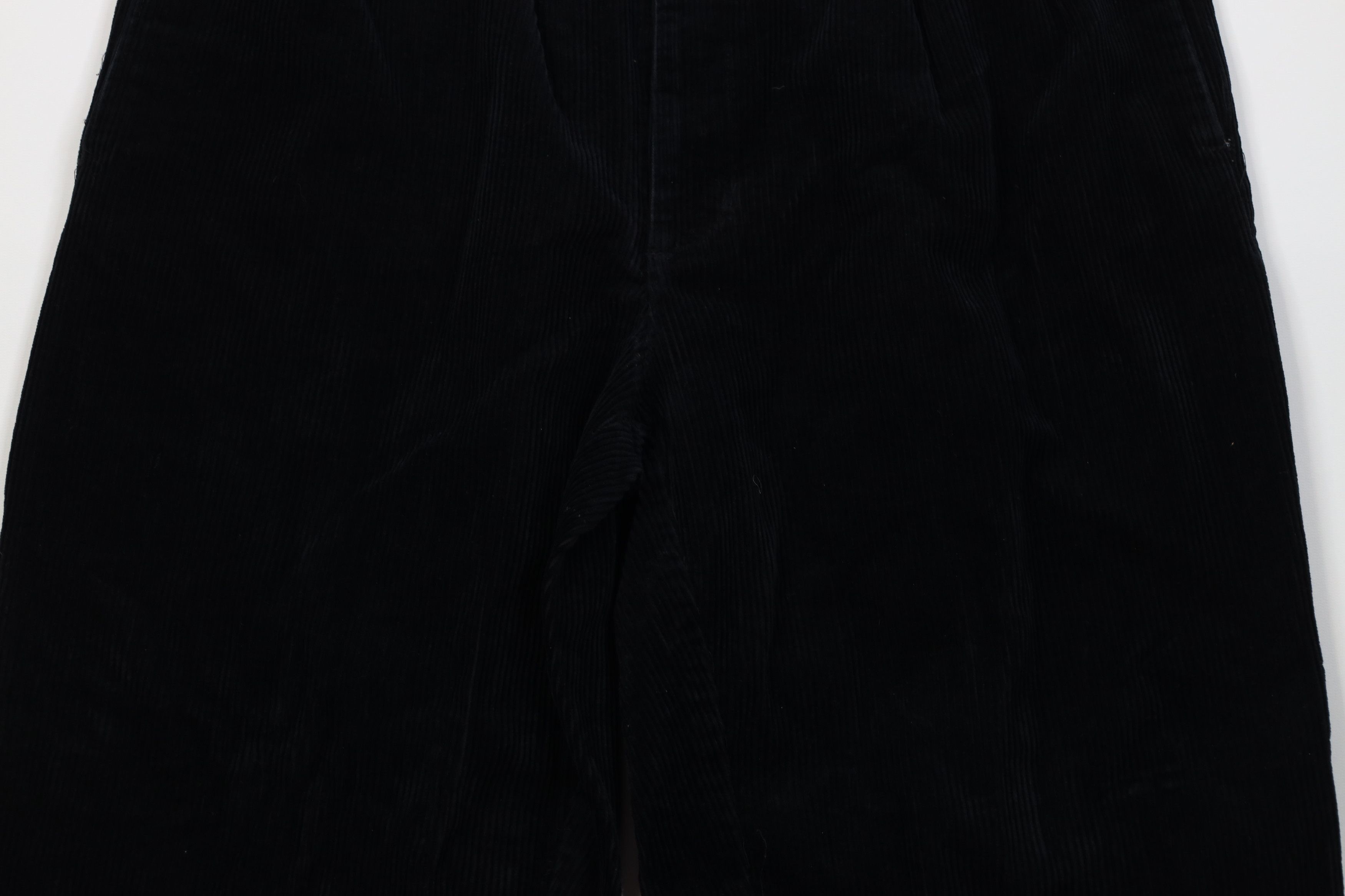 Vintage Vintage 90s Streetwear Wide Leg Corduroy Chino Pants Black Size US 36 / EU 52 - 3 Thumbnail