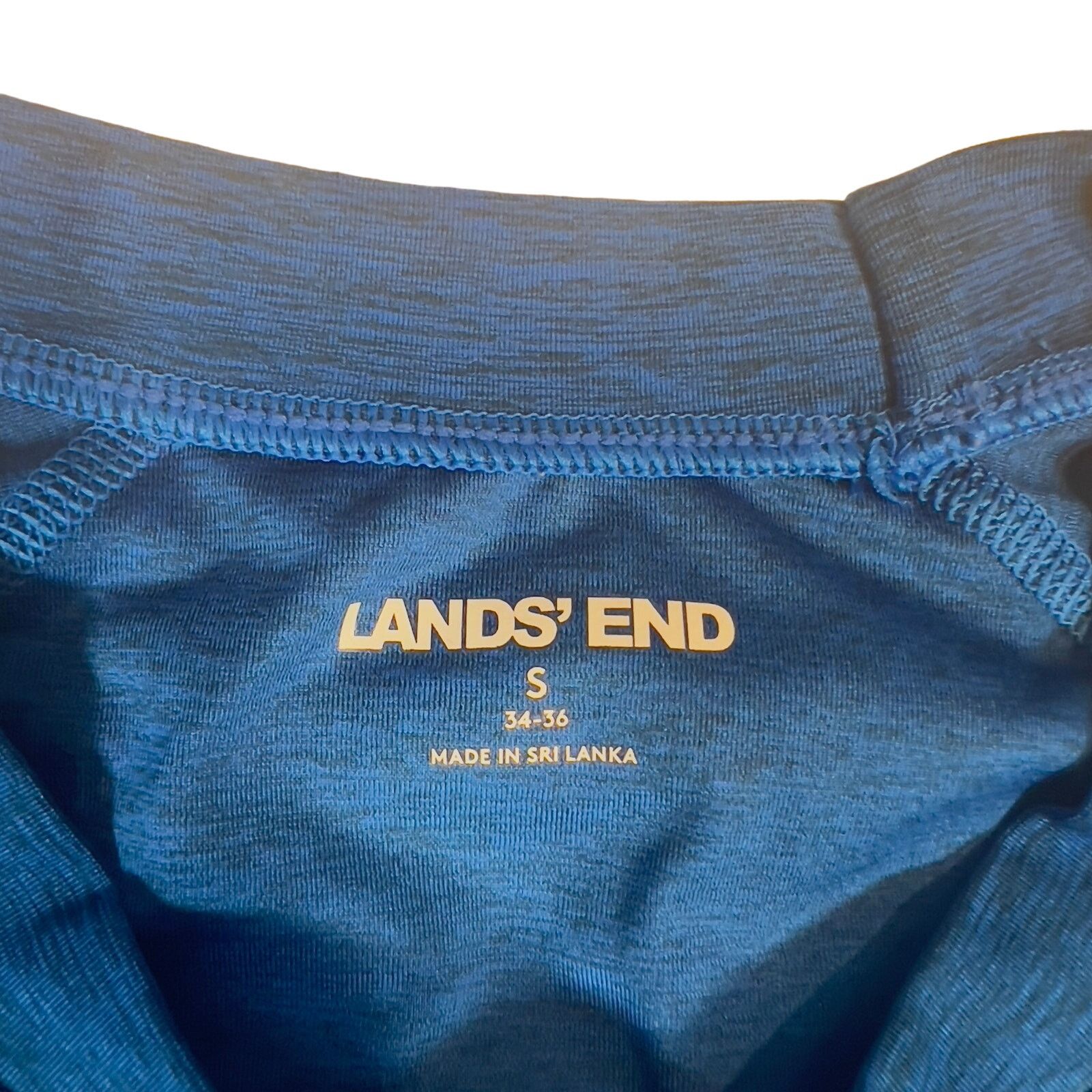Lands' End Lands' End Workout Shirt Men Small Blue Wicking Quik Dry Jog Size US S / EU 44-46 / 1 - 2 Thumbnail
