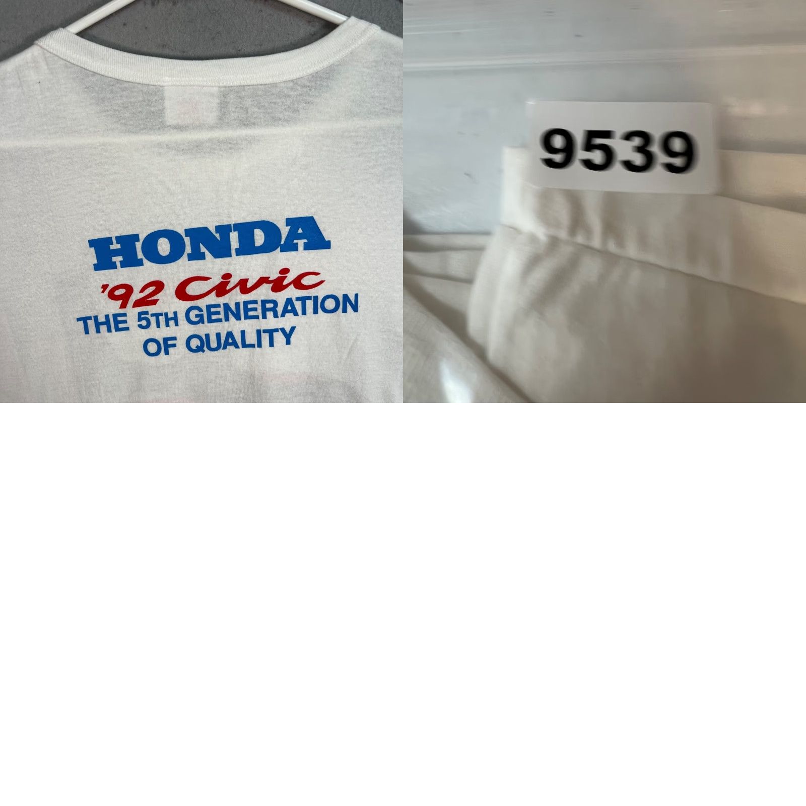 Honda Vintage 1990s Honda Civic Promo Car Racing T-Shirt Men’s XL White Graphic Tee Adult Size US M / EU 48-50 / 2 - 8 Thumbnail