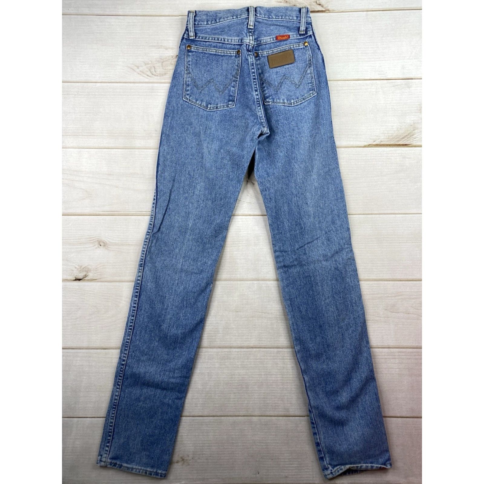 Wrangler VINTAGE Wrangler Jeans Womens 5 Cowboy Straight 90s Denim Blue Wrangler Jeans Womens 90s Cowboy Theme Womens Jeans Size 27" / US 4 / IT 40 - 6 Thumbnail