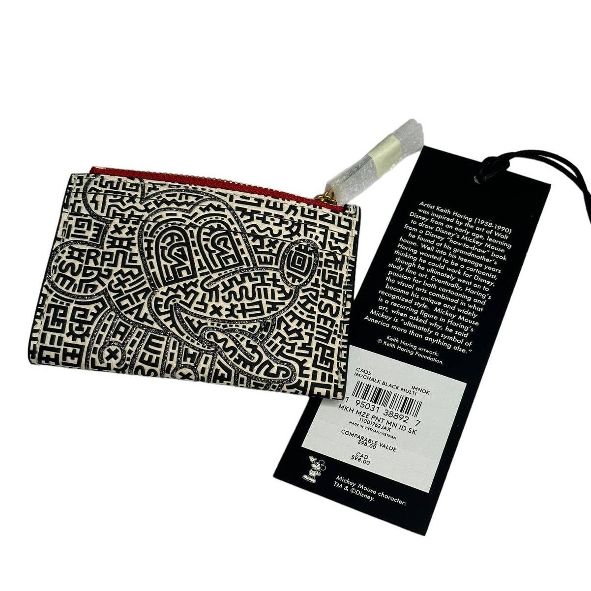 Disney Mickey Mouse X Keith Haring Mini Skinny hotsell Id Case