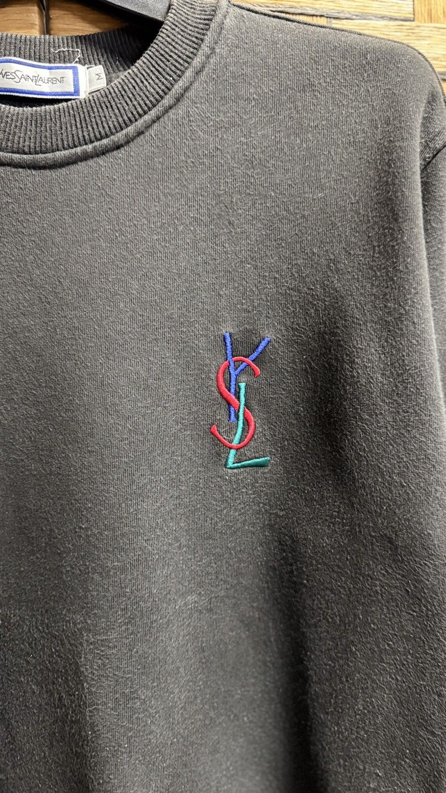 Vintage × Yves Saint Laurent Vintage Yves Saint Laurent Crewneck Sweatshirt Size US S / EU 44-46 / 1 - 2 Thumbnail