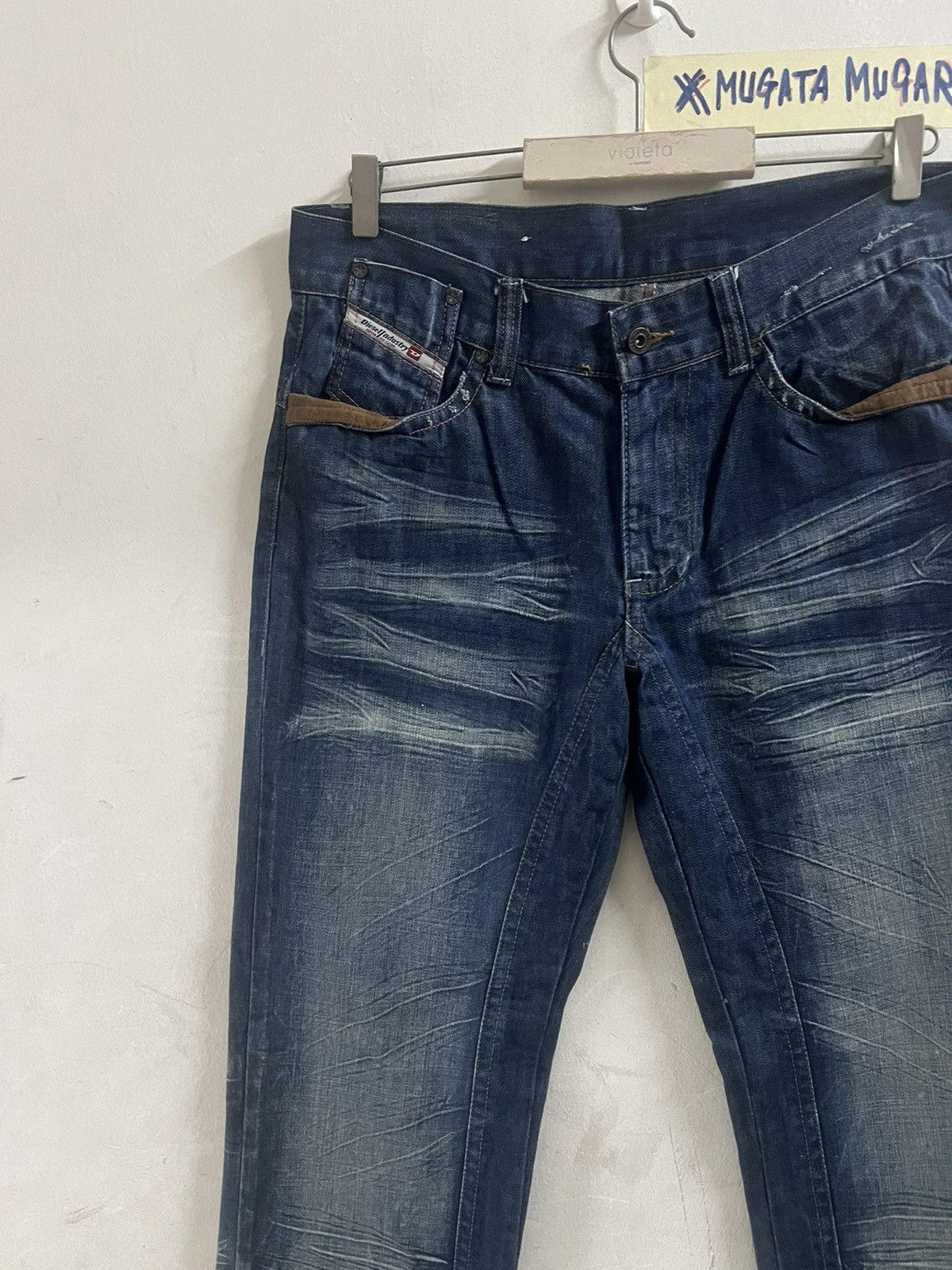 Designer × Diesel LOOSE CUT DIESEL DISTRESSED DENIM PANT Size US 34 / EU 50 - 3 Thumbnail
