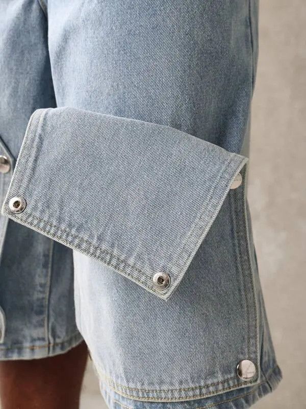 Jean Hazuki x Koga Carpenter Y2k Shorts Jorts Designer Denim Size US 36 / EU 52 - 6 Thumbnail